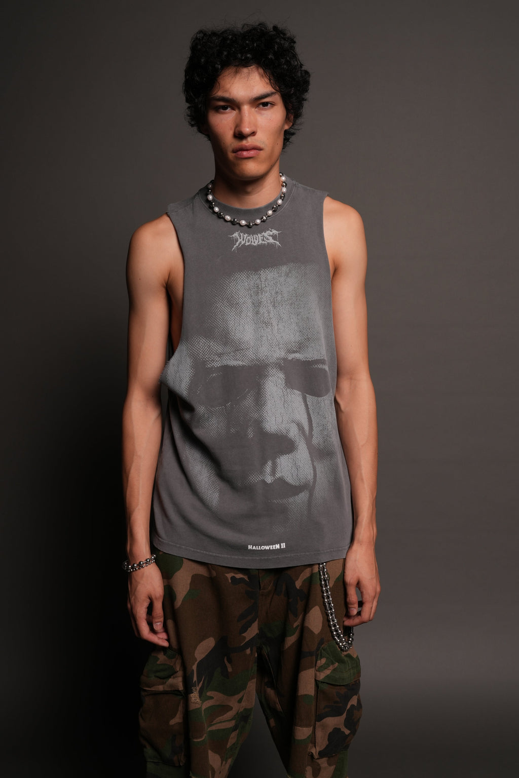 Michael Forever Tommy Muscle Tee In Slate Gray