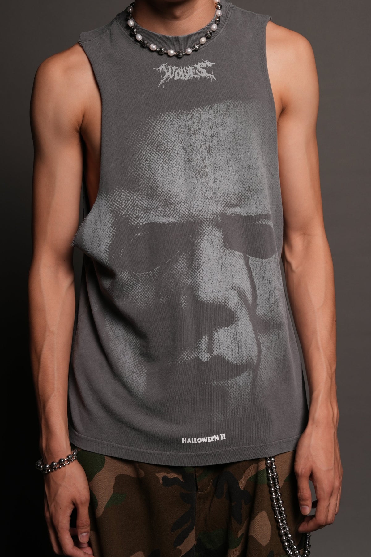 Michael Forever Tommy Muscle Tee In Slate Gray