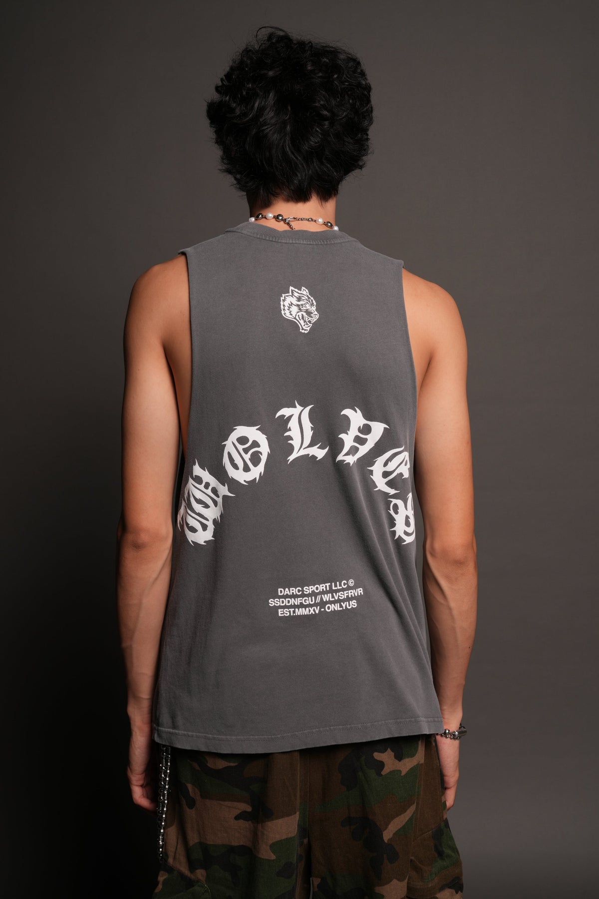 Michael Forever Tommy Muscle Tee In Slate Gray
