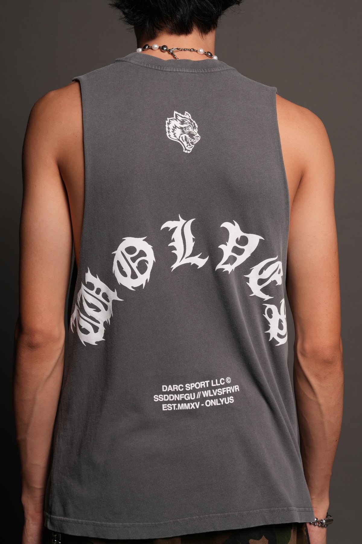 Michael Forever Tommy Muscle Tee In Slate Gray