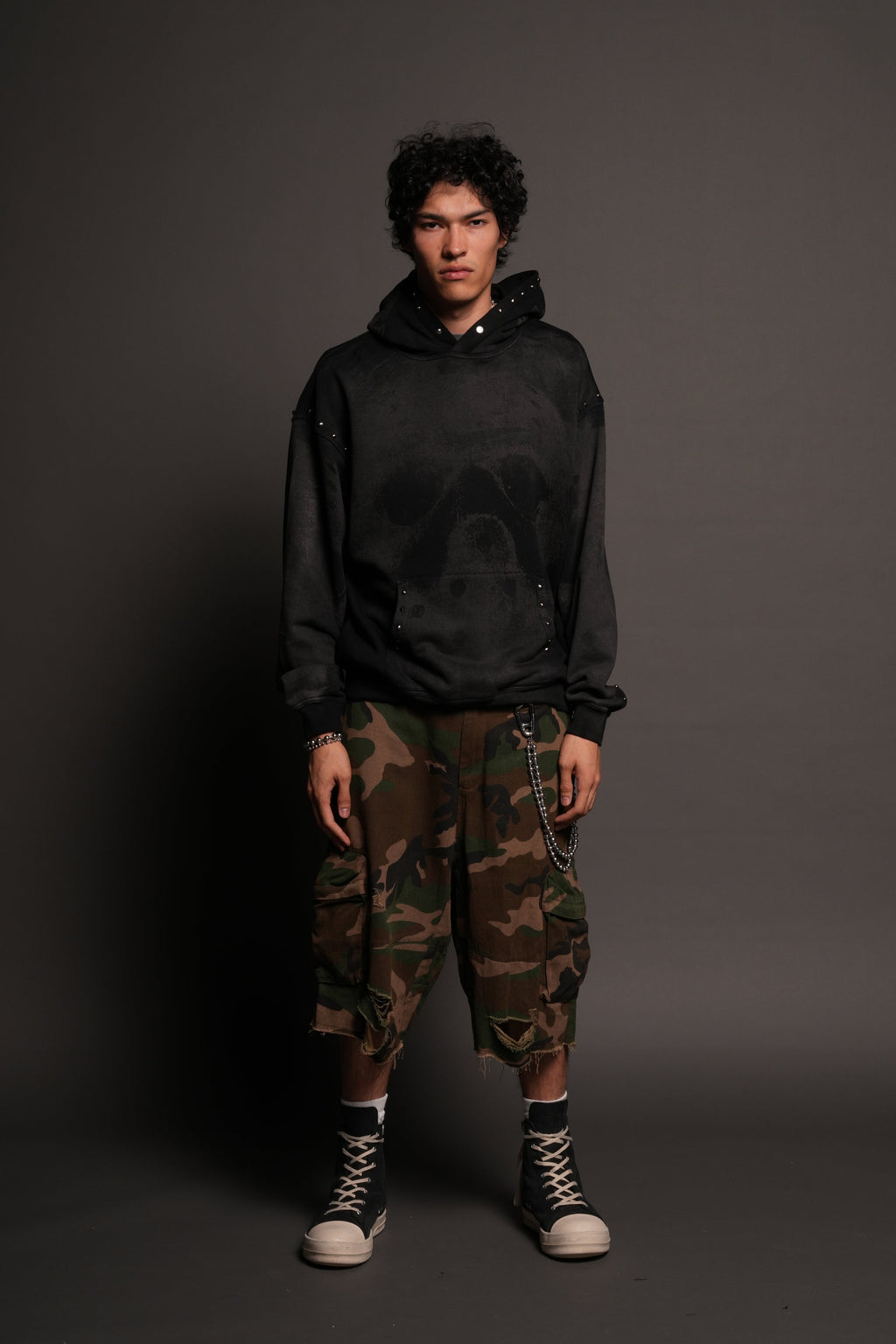 Jason Forever Cornell Hoodie In Black Super Sun Fade