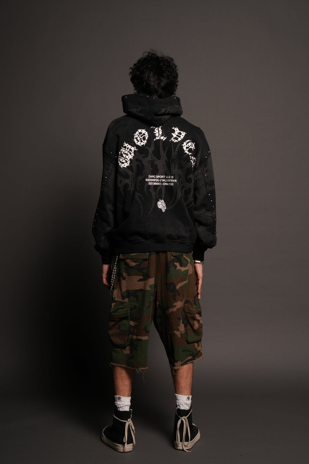 Jason Forever Cornell Hoodie In Black Super Sun Fade