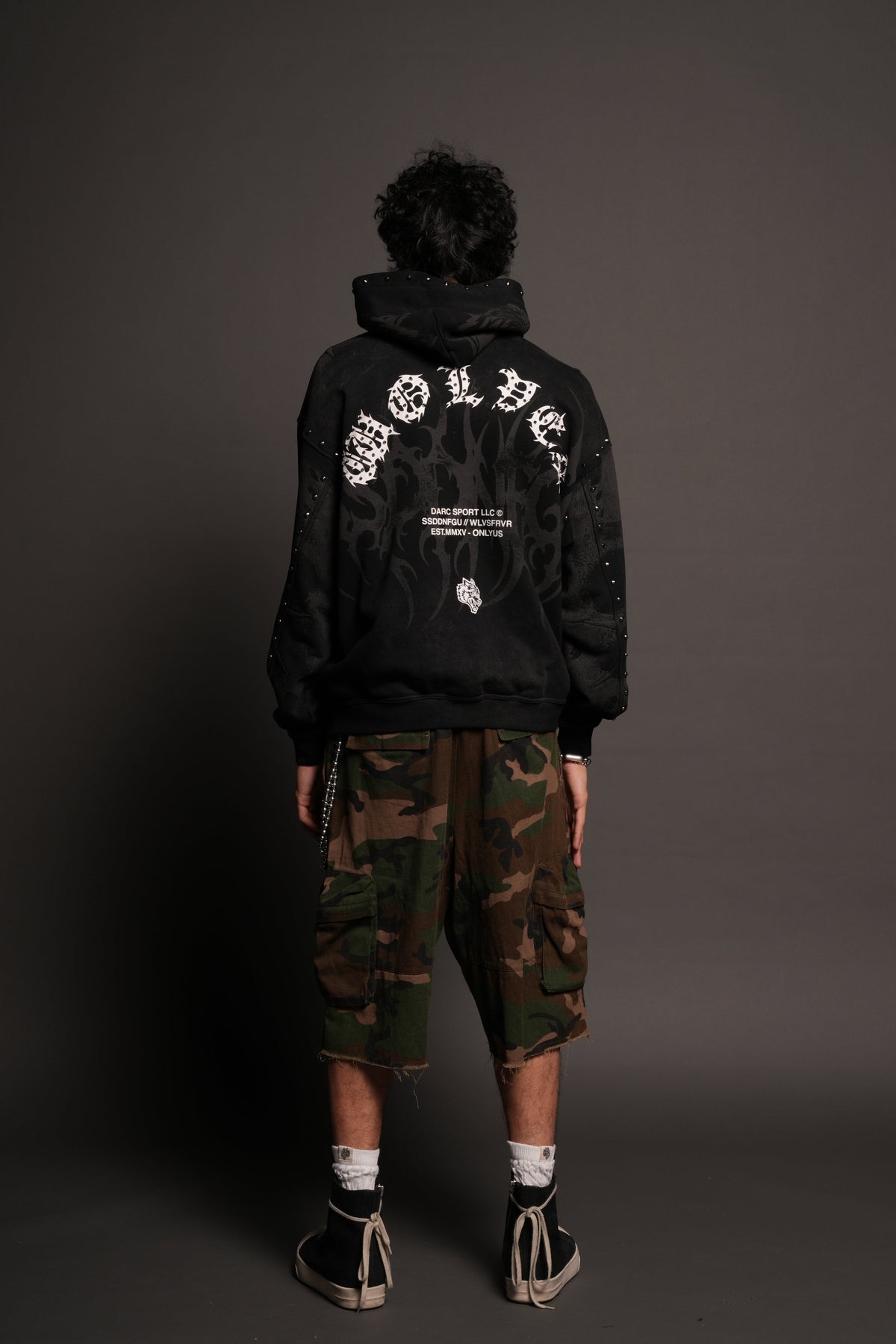 Jason Forever Cornell Hoodie In Black Super Sun Fade