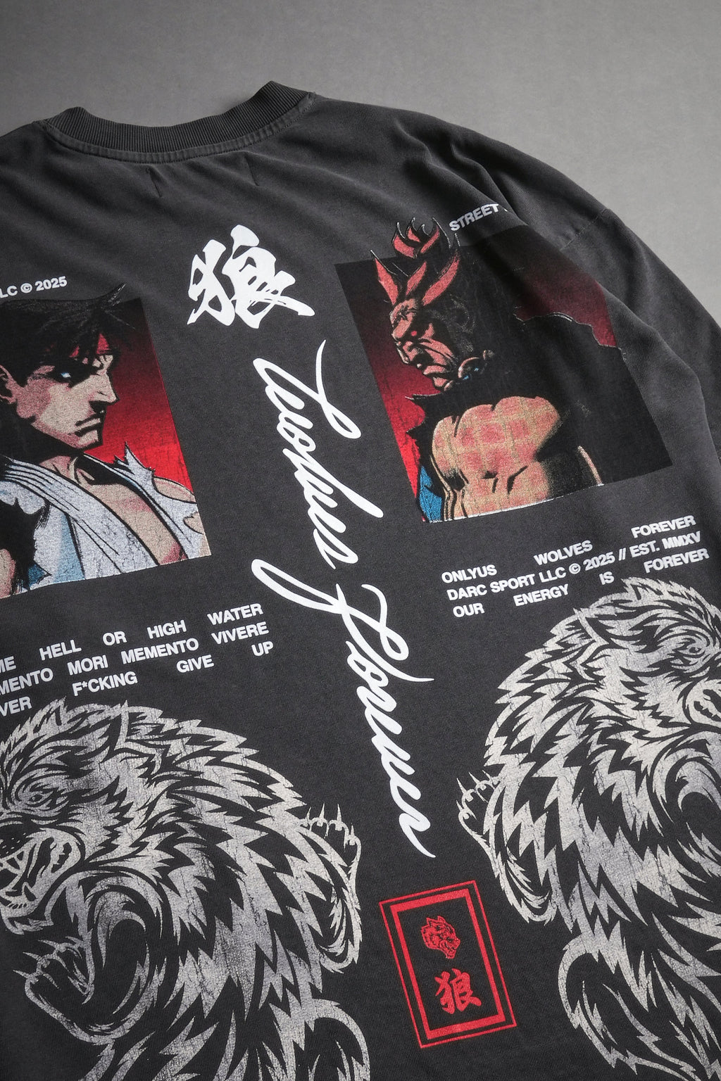 Ultimate Battle "Premium" Oversized Tee in Wolf Gray - imagem 6