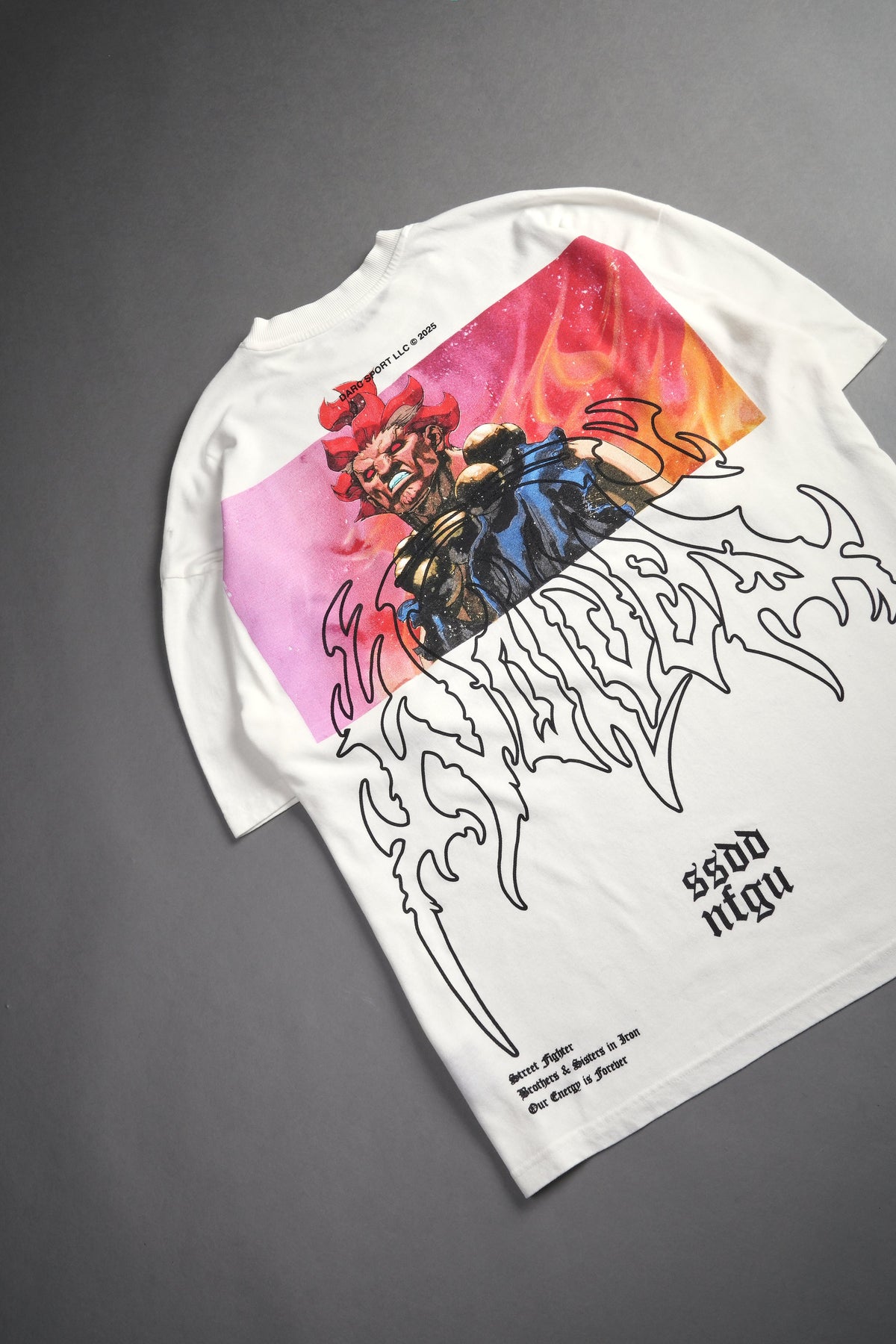 Akuma Forever "Premium" Oversized Tee in Cream - imagem 5