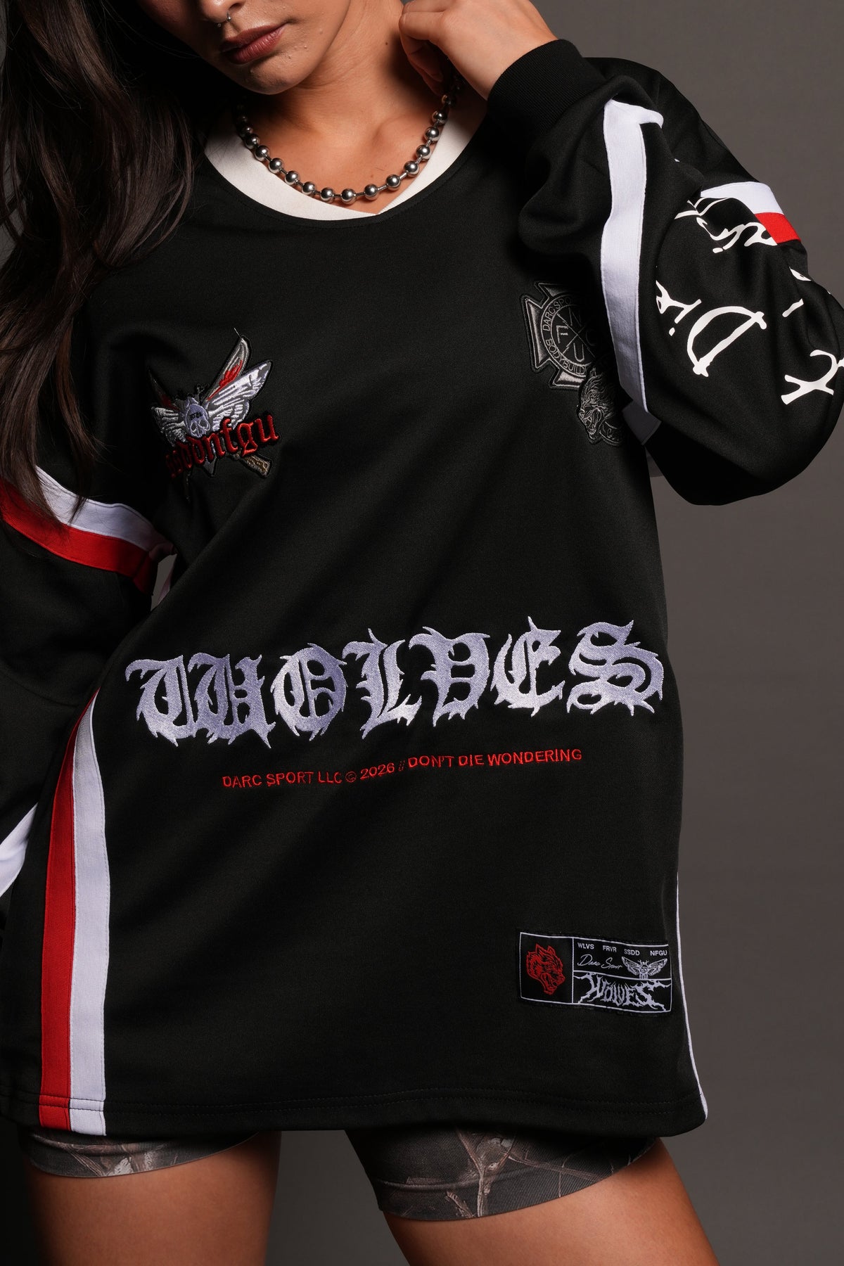 Dont Die Wondering Bailey Motocross Jersey In Black/Red/White