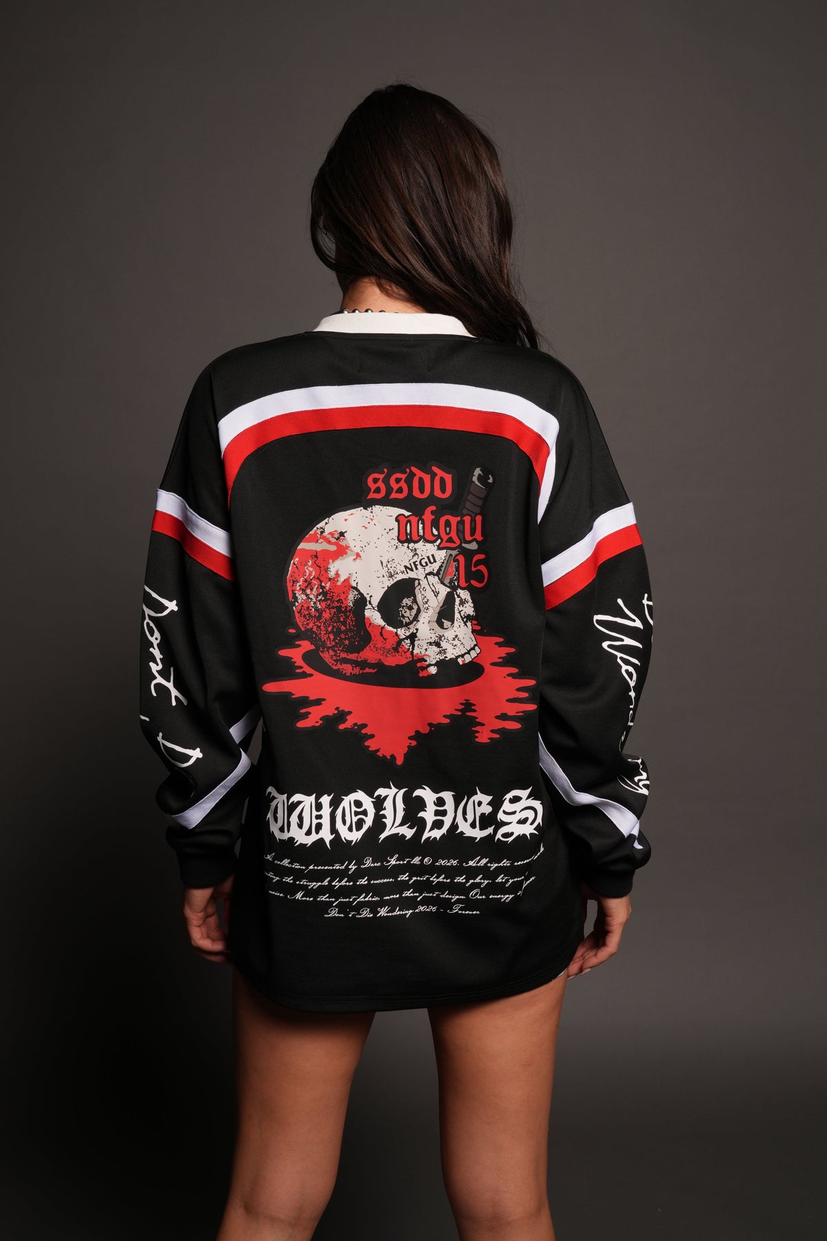 Dont Die Wondering Bailey Motocross Jersey In Black/Red/White