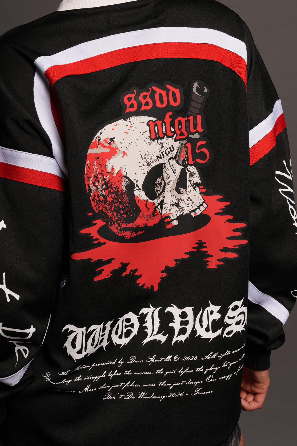 Dont Die Wondering Bailey Motocross Jersey In Black/Red/White