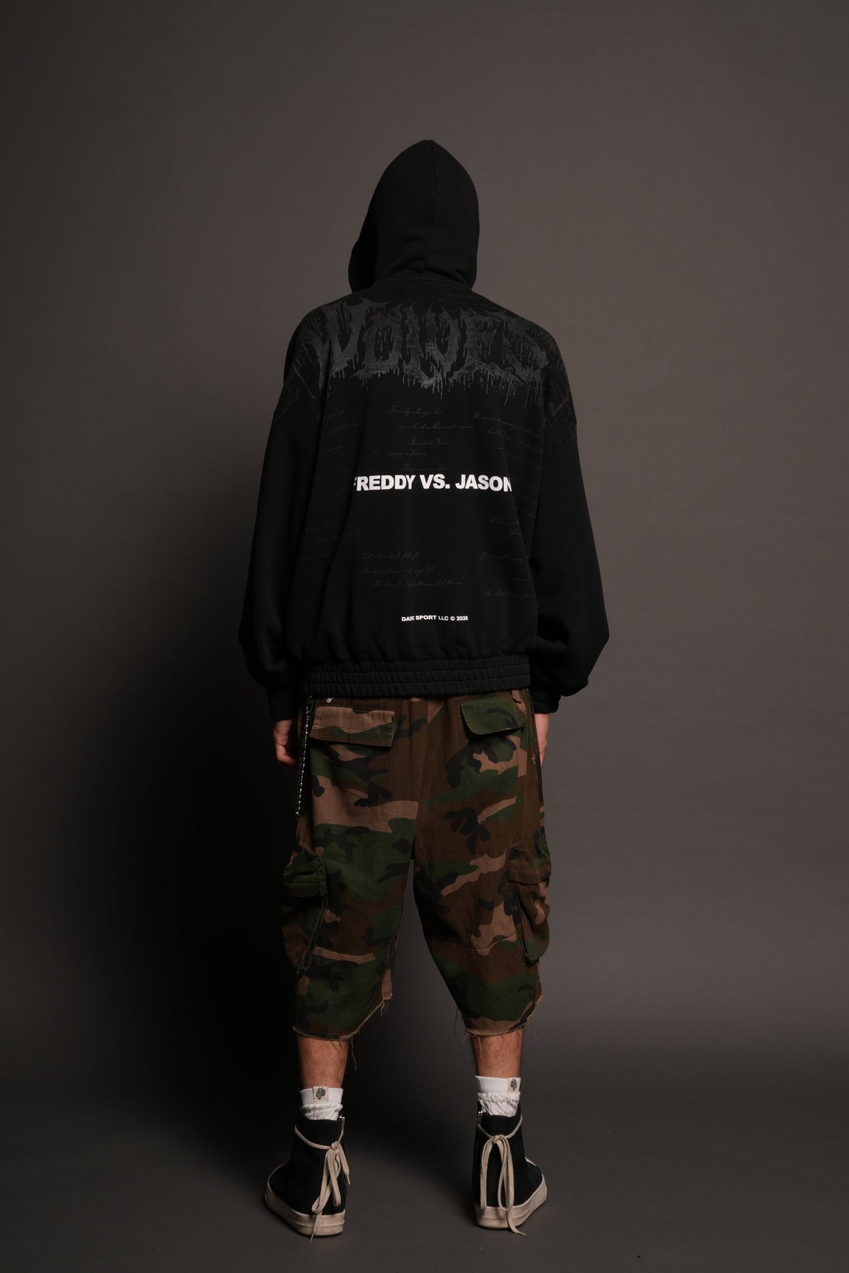 Freddy Vs Jason Chambers Zip Hoodie In Black