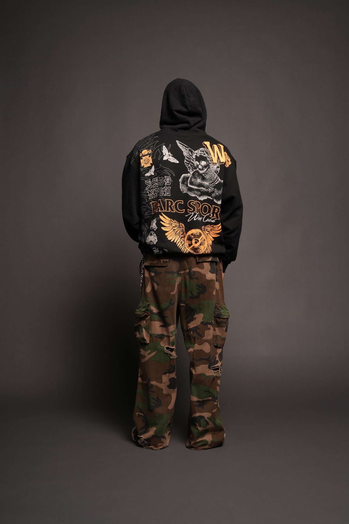 Cherub Hesh Pierce Hoodie In Black - imagem 6