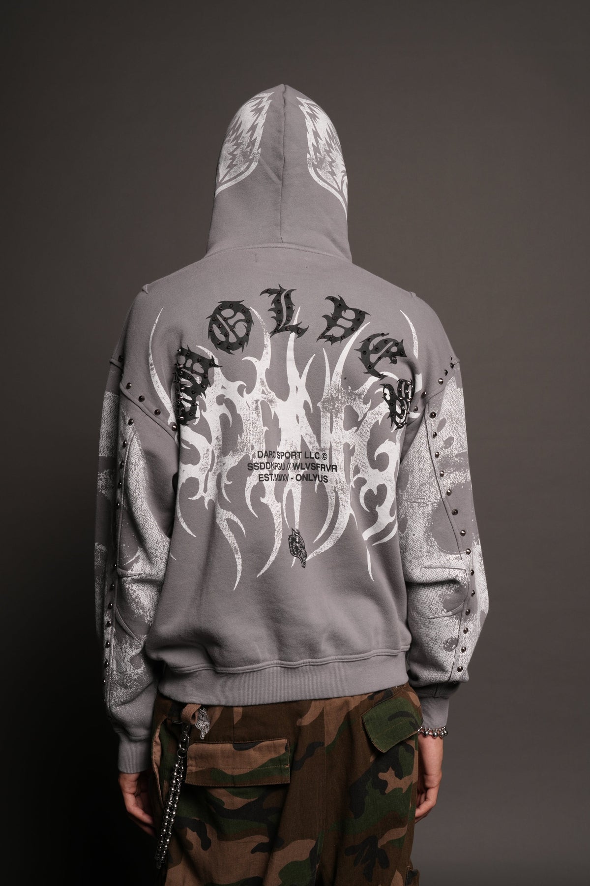 Jason Forever Cornell Hoodie In Dove Gray Drift Wash