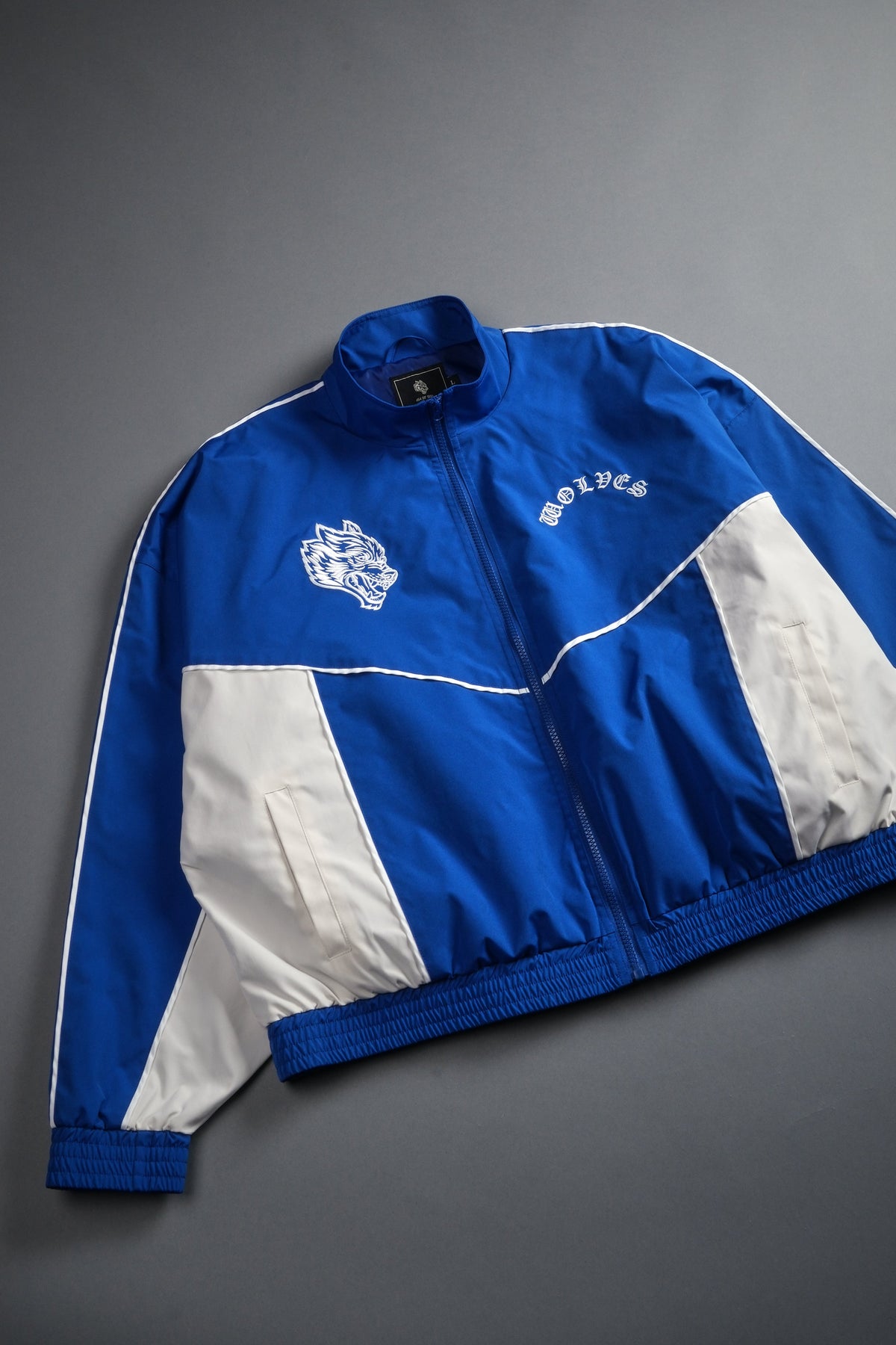 Wolf Chopper Quinn Track Jacket in Darc Cobalt/Cream - imagem 9
