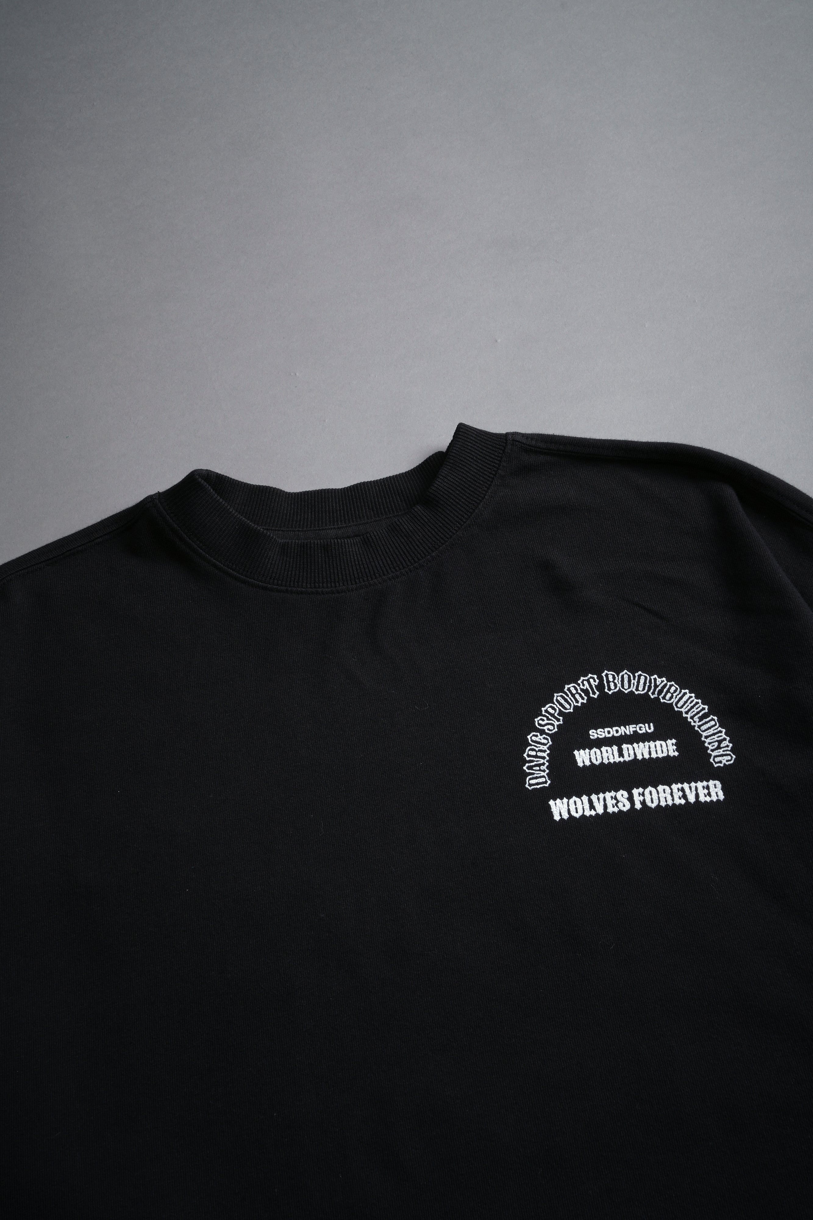 The One You Feed V2 "Premium" Oversized (Cropped) Tee in Black — imagem 6