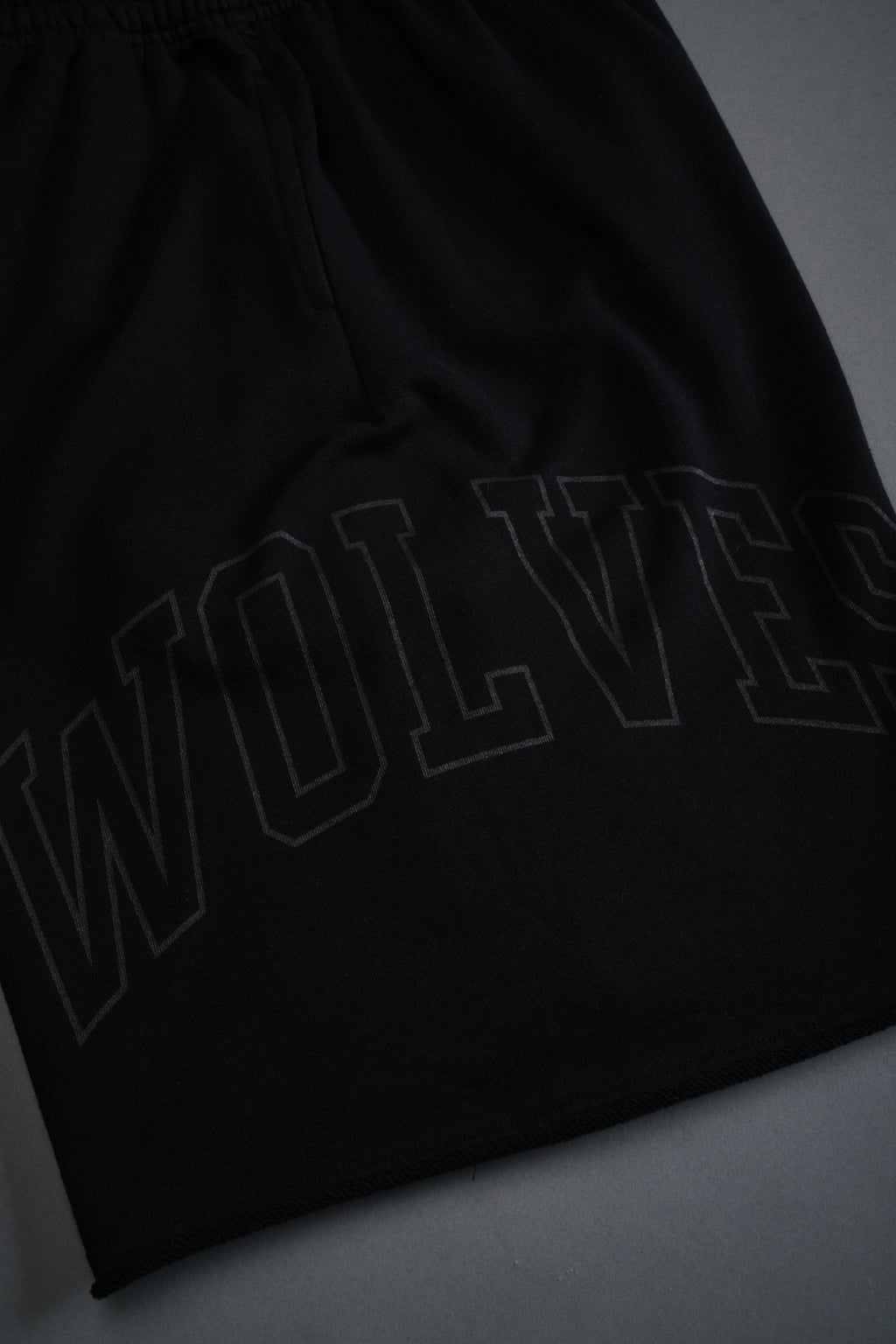 Powerhouse of the Wolves Grunge Brock Sweat Shorts in Black — imagem 11