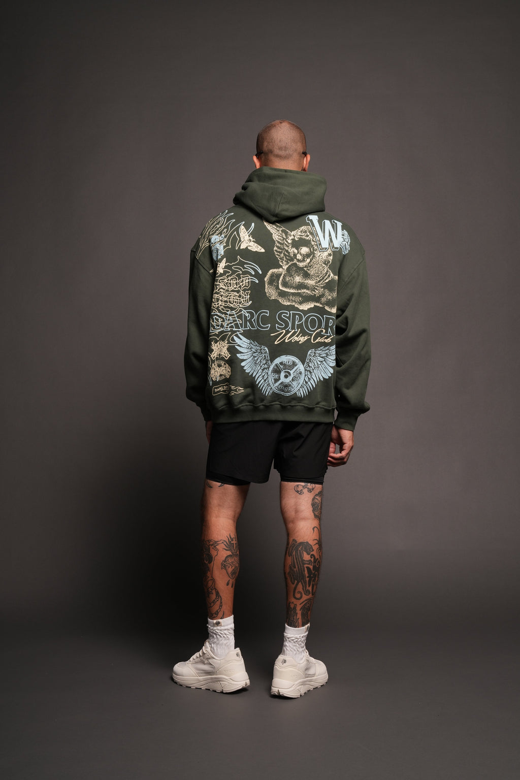 Cherub Hesh Pierce Hoodie In Green Ivy - imagem 6