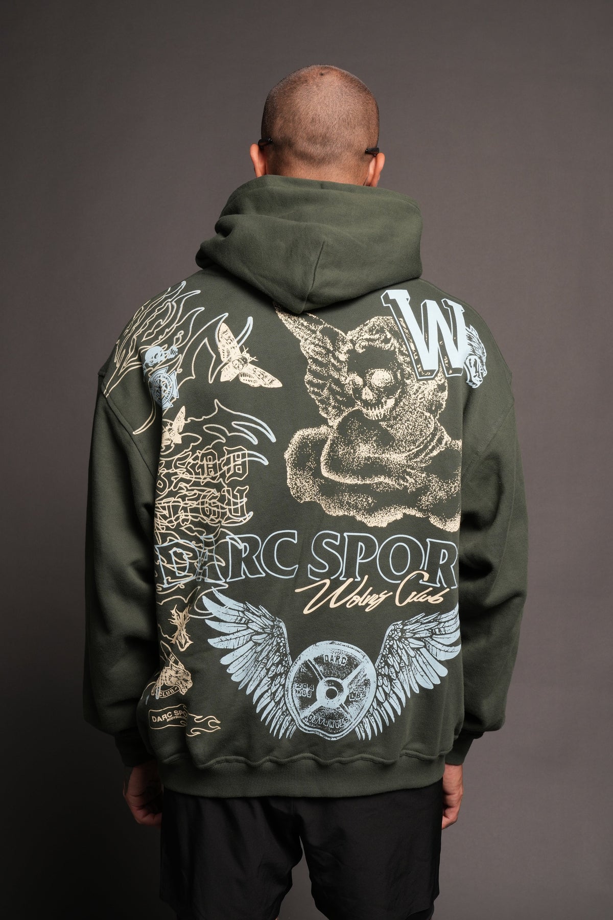 Cherub Hesh Pierce Hoodie In Green Ivy - imagem 2