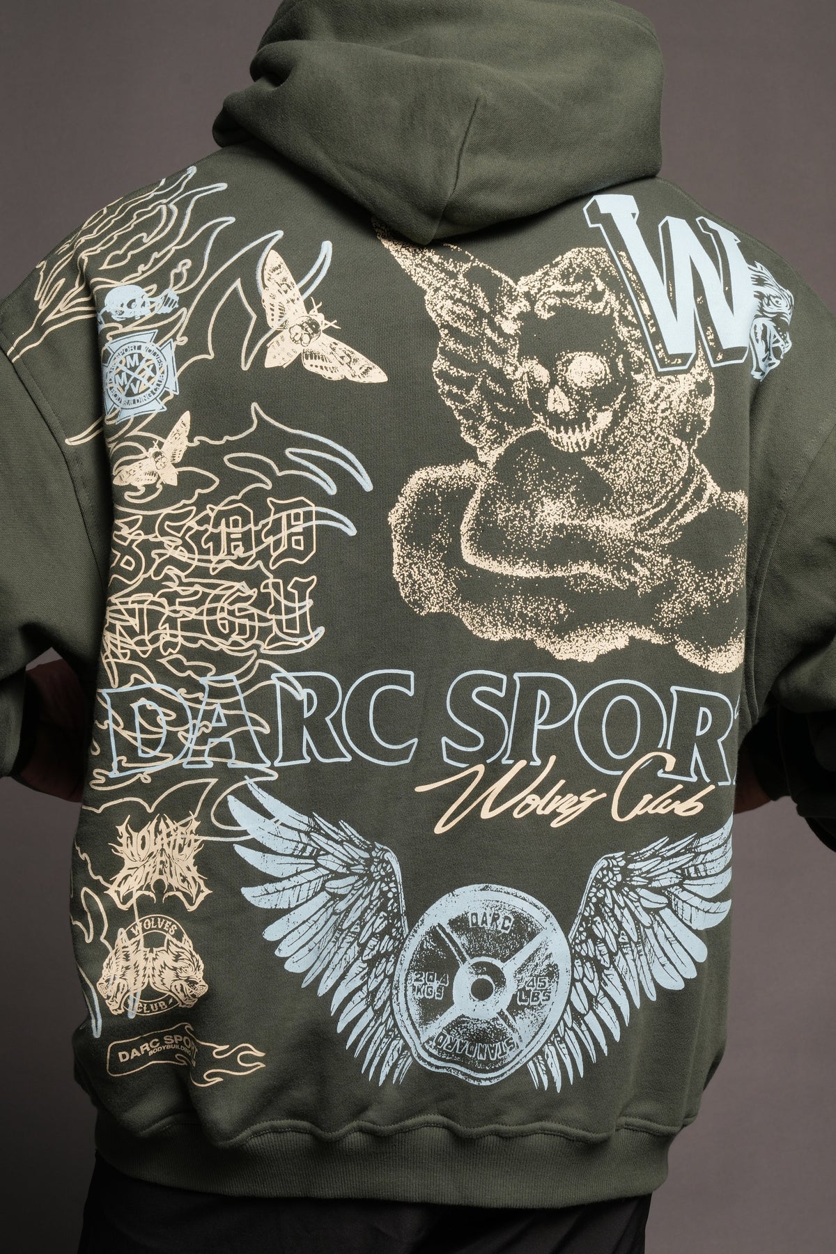 Cherub Hesh Pierce Hoodie In Green Ivy - imagem 8