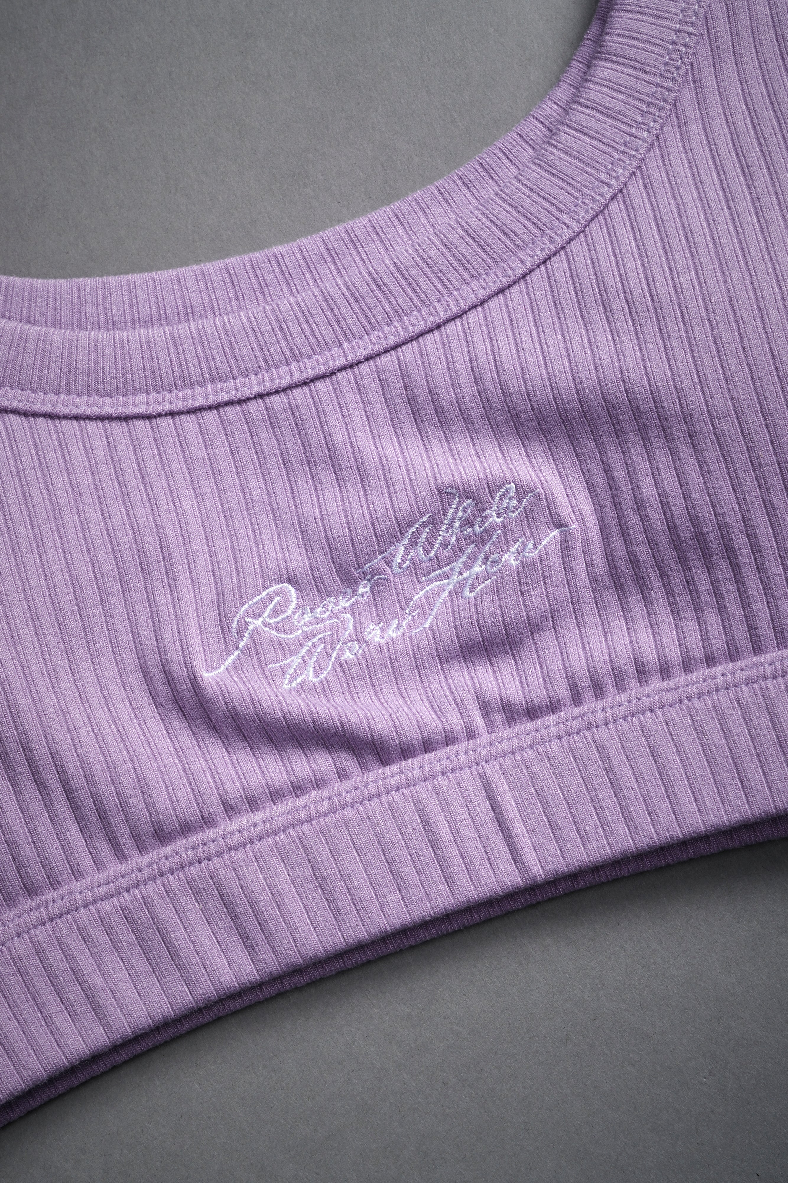 Roses While We're Here Wellness Bra in Ghost Orchid — imagem 7