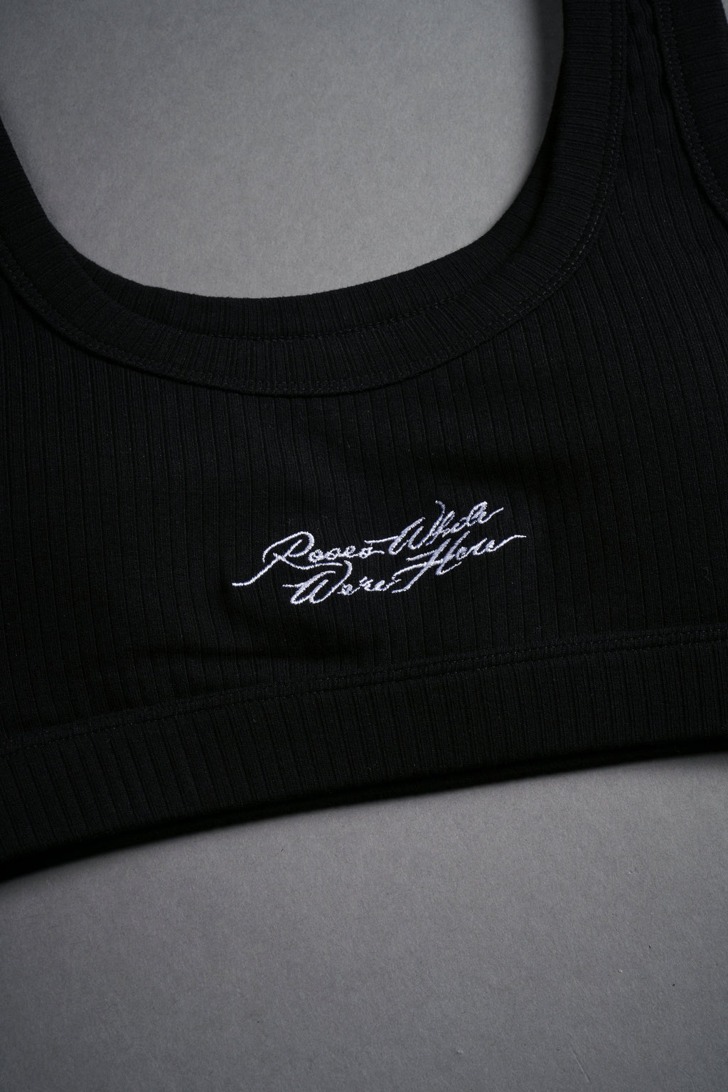 Roses While We're Here Wellness Bra in Black — imagem 7