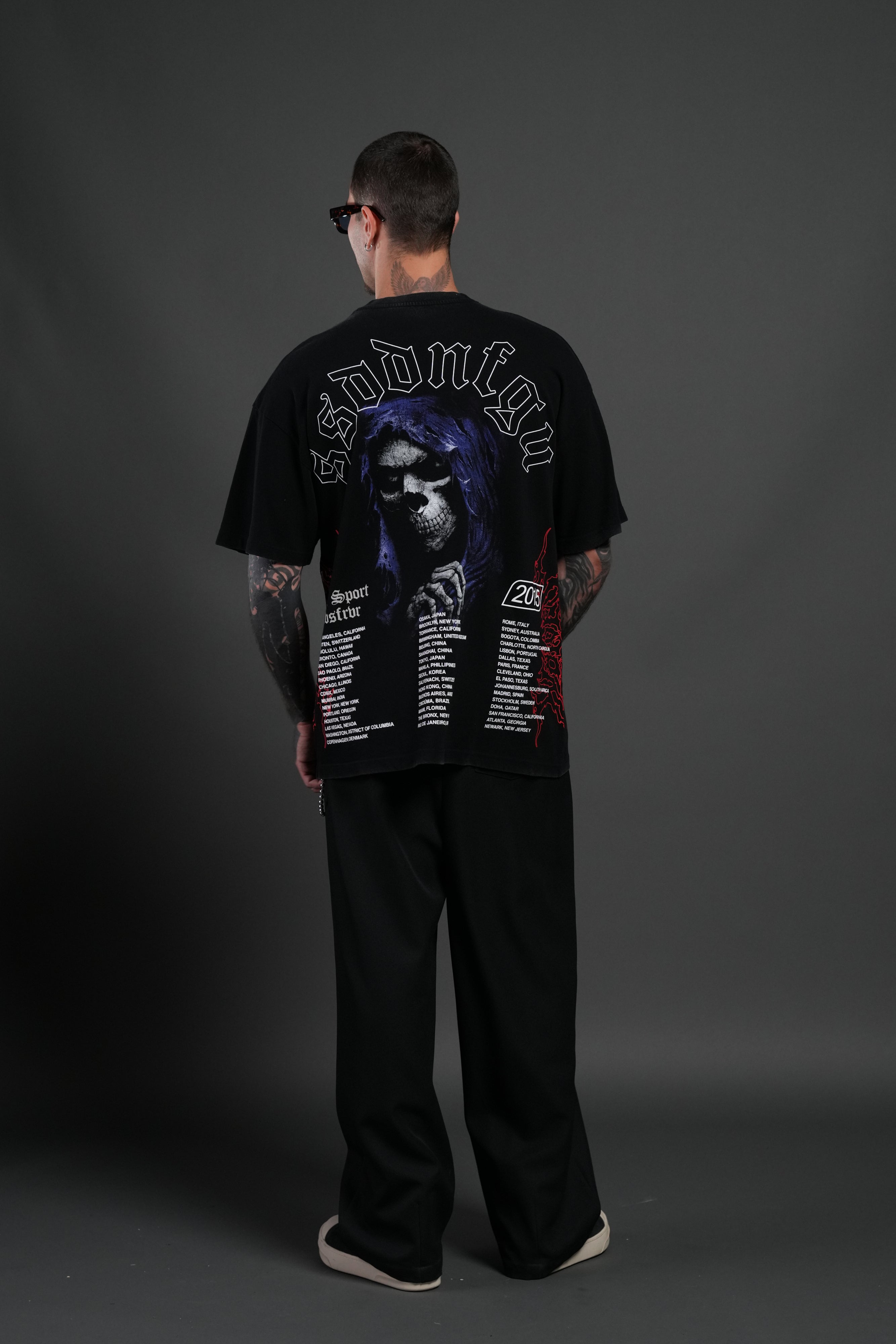 Reaper Tour Premium Oversized Tee in Black — imagem 6