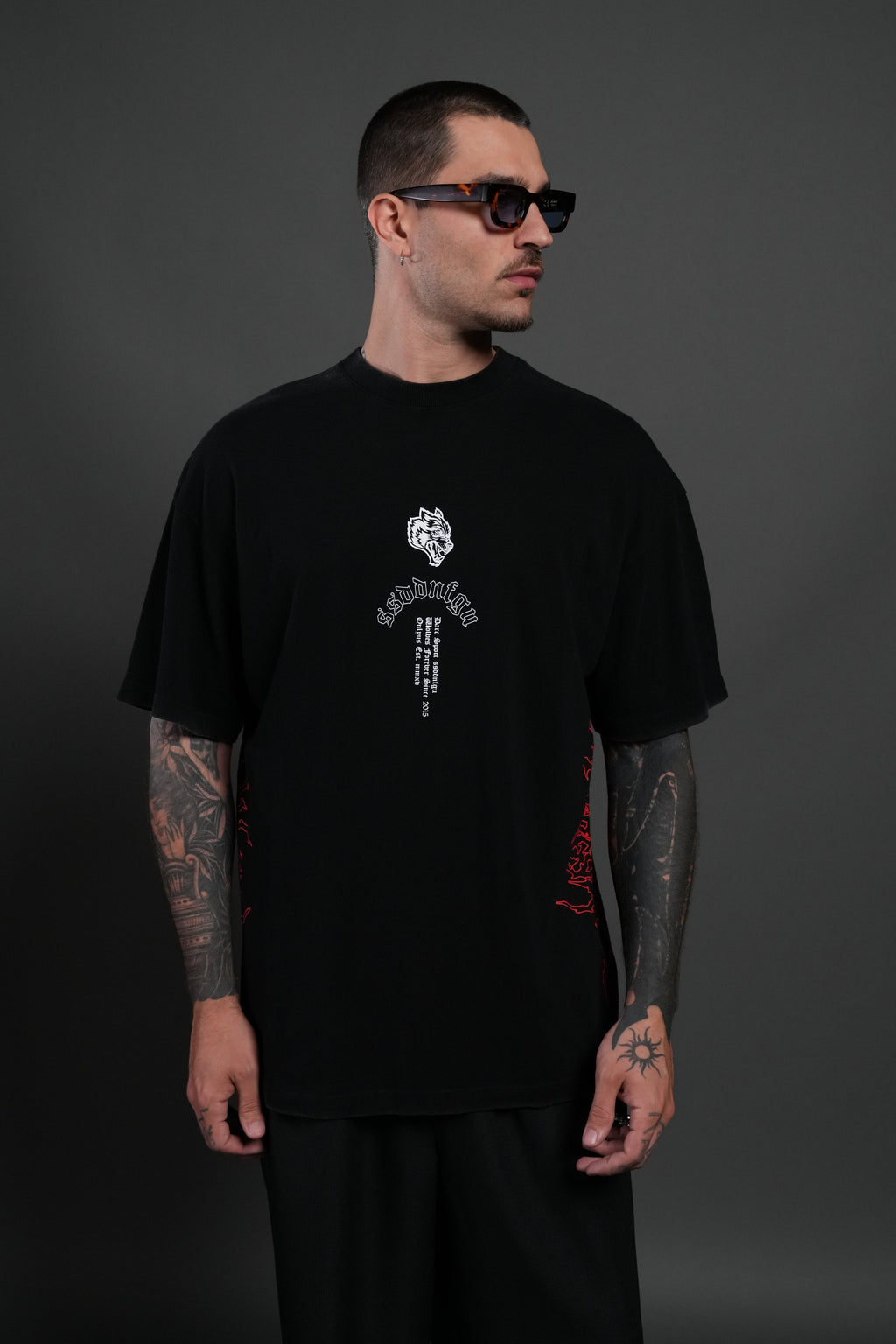 Reaper Tour Premium Oversized Tee in Black — imagem 2