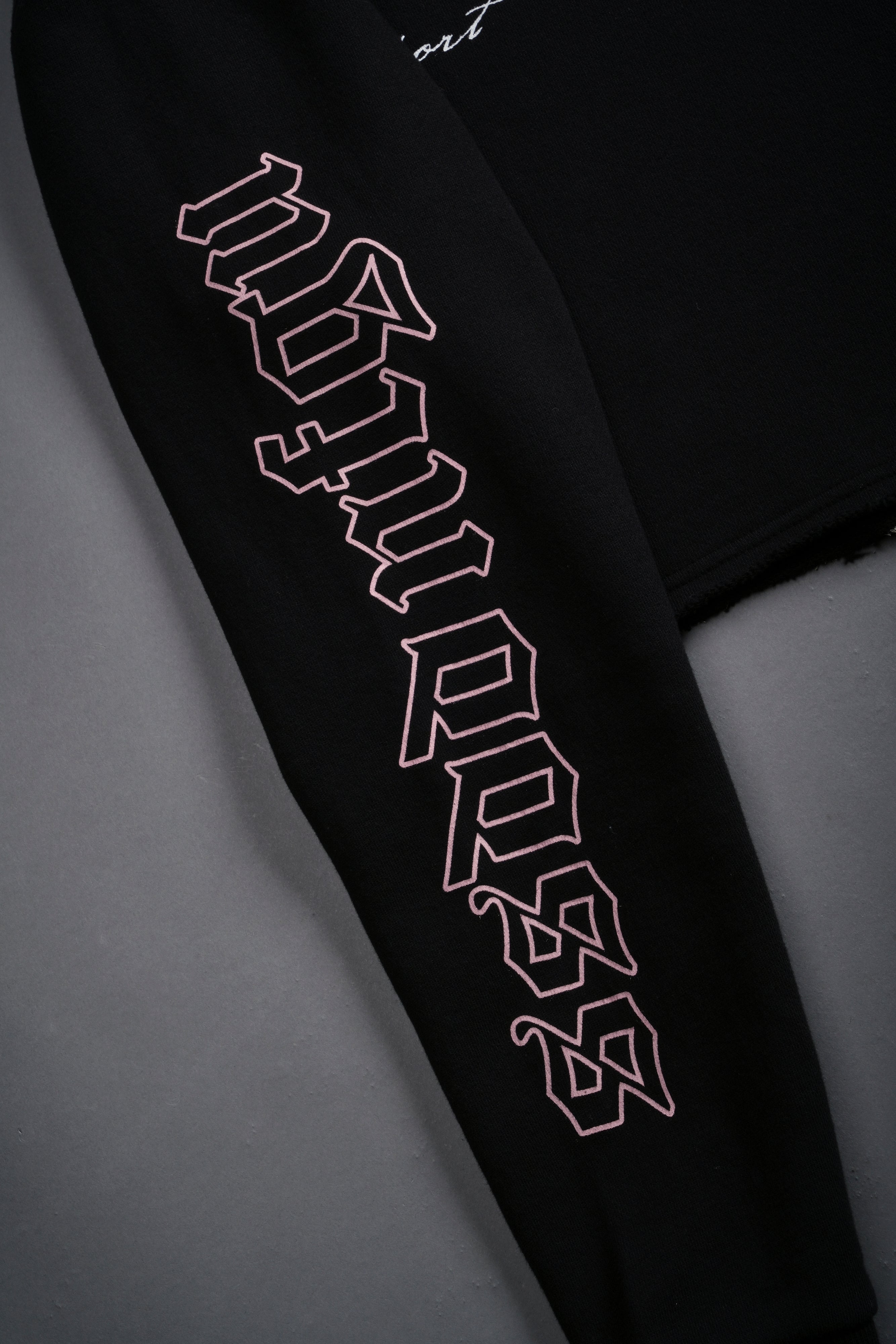New Beginnings "Pierce" (Cropped) Hoodie in Black — imagem 6