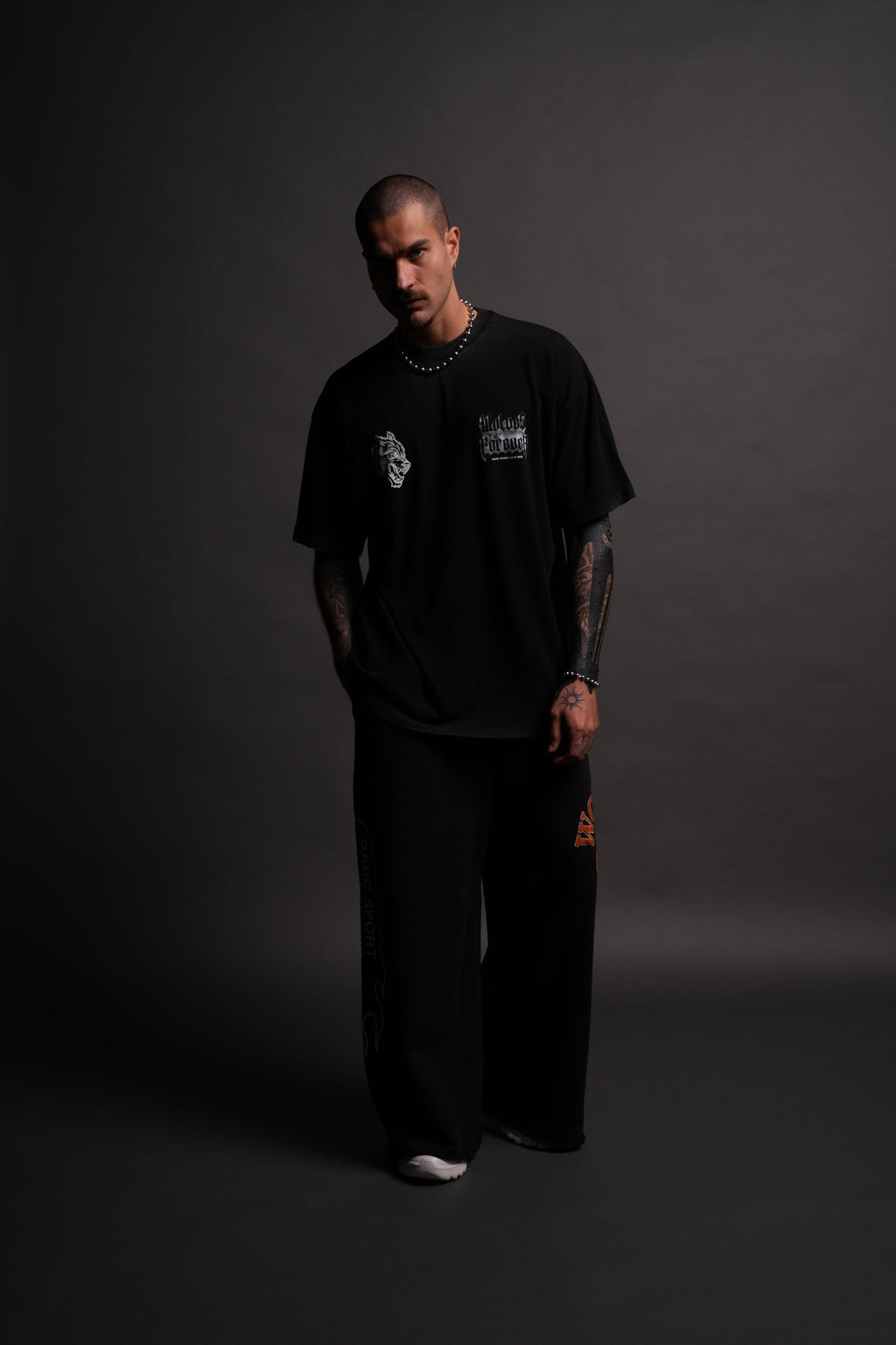 Death Wolf "Premium" Oversized Tee in Black — imagem 5