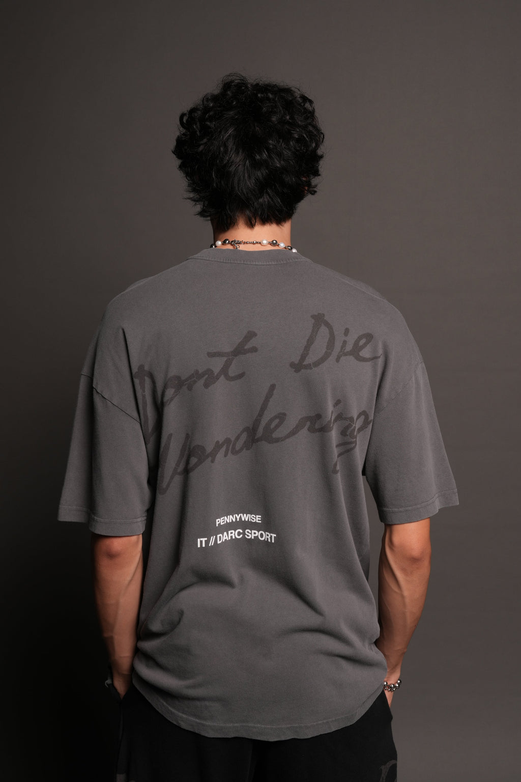 Pennywise Premium Oversized Tee In Slate Gray