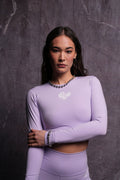 The Wolf and The Rose L/S "Energy" Top in Ghost Orchid — imagem 1