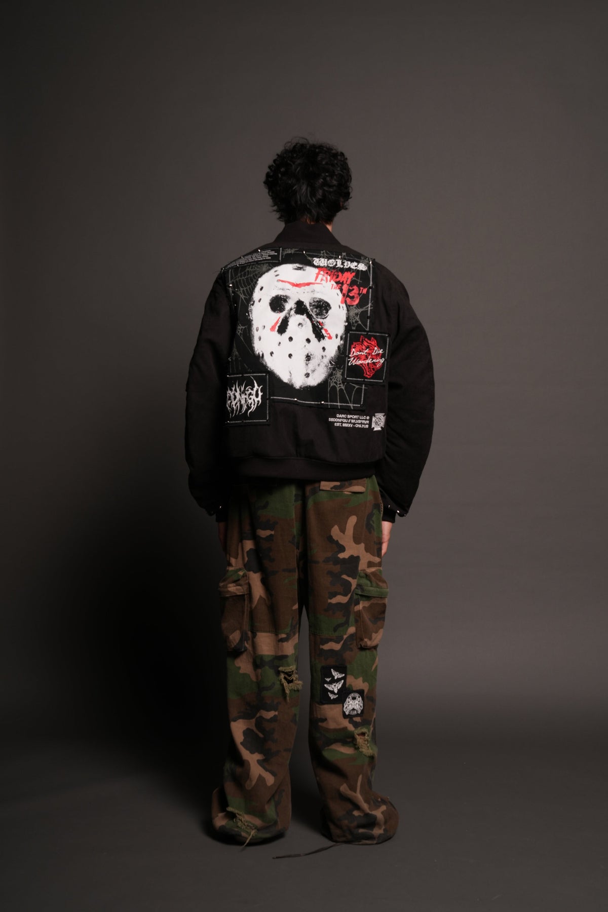 Jason Frvr Cloud Quilted Reversible Bomber Jacket In Black/Oxblood