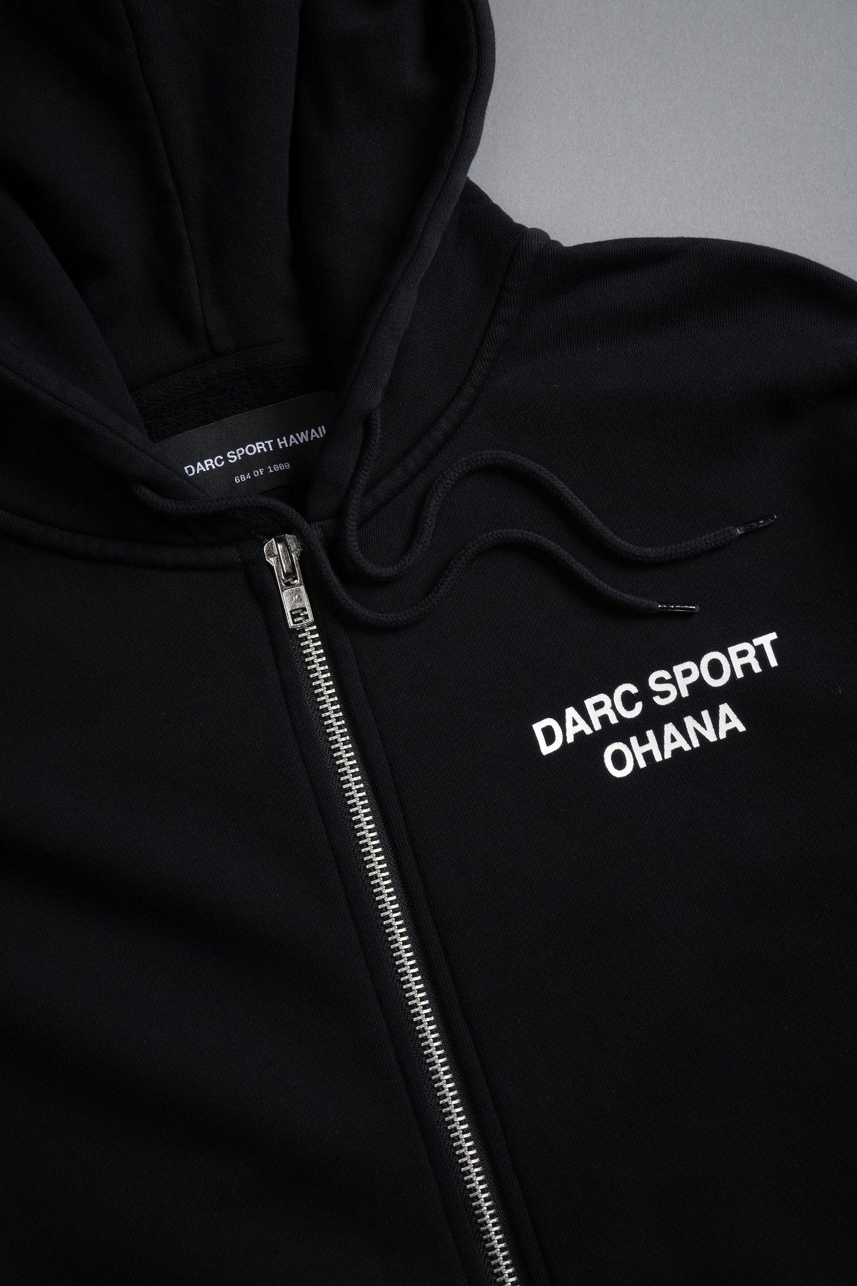Darc Sport Ohana "Chambers" Zip Hoodie in Black — imagem 12