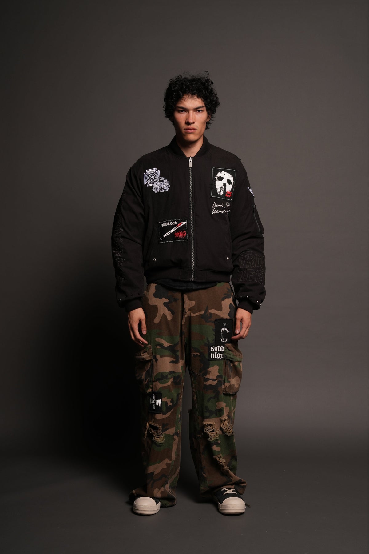 Jason Frvr Cloud Quilted Reversible Bomber Jacket In Black/Oxblood