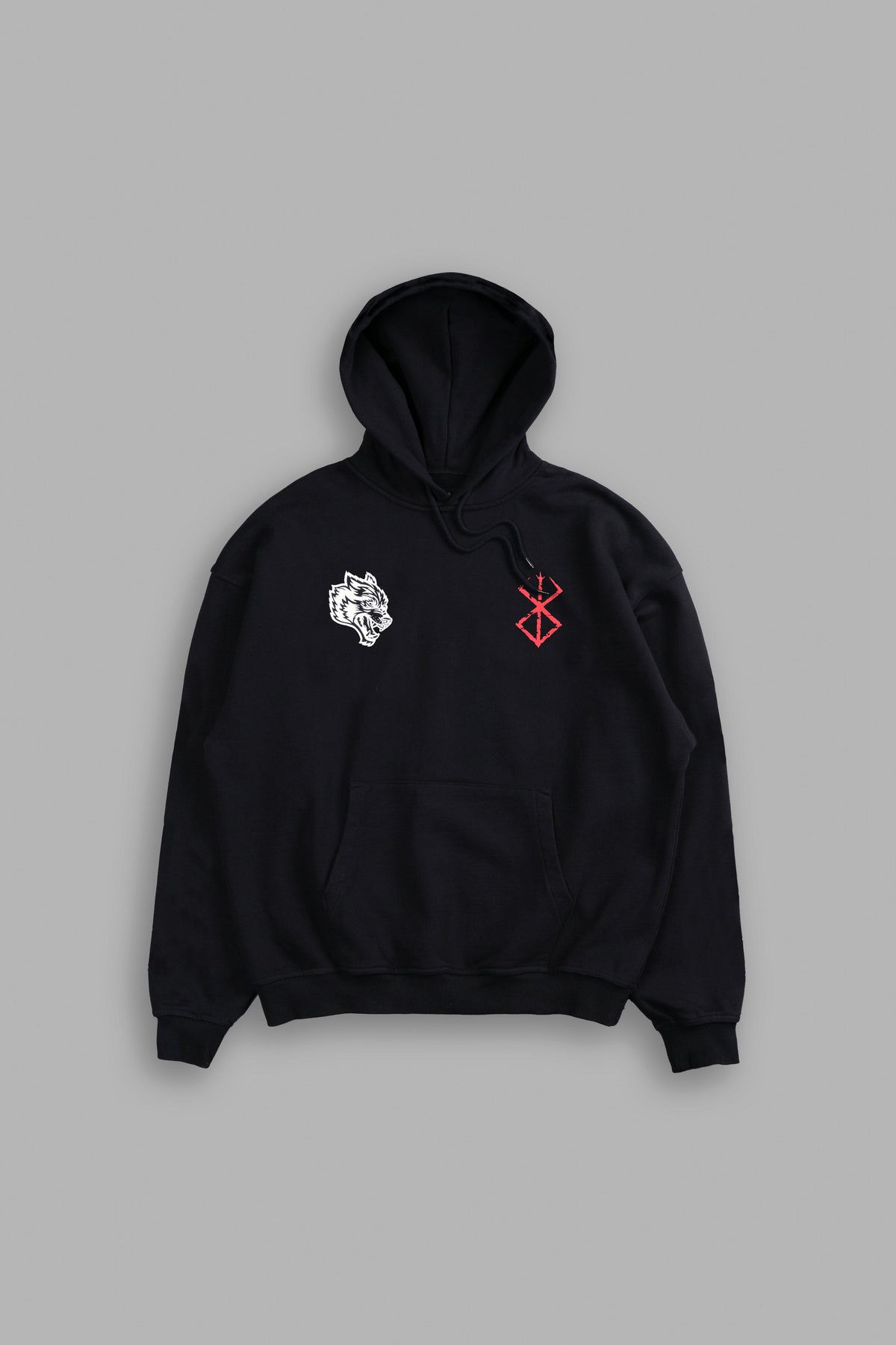 Berserker "Grunge" Hoodie in Black - imagem 2