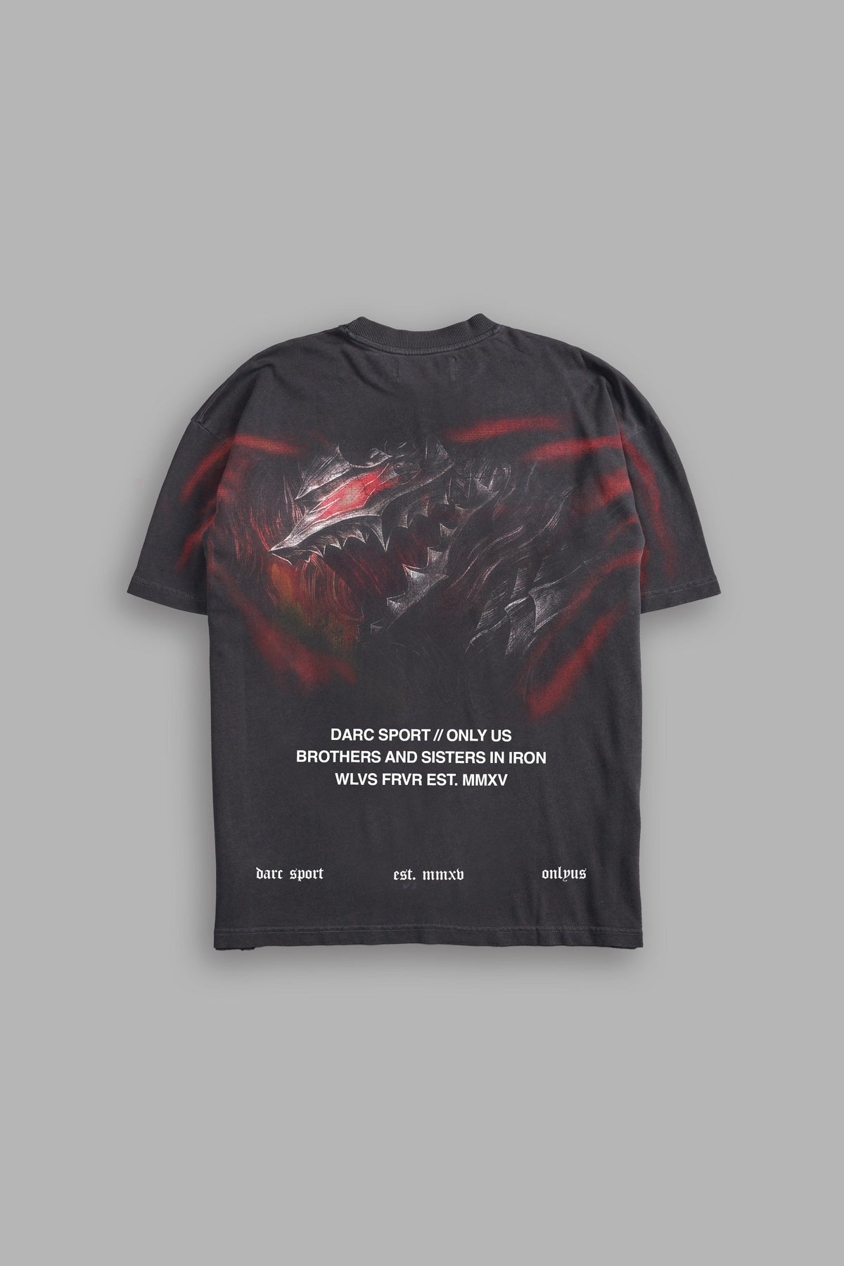 Berserker "Premium" Oversized Tee in Wolf Gray - imagem 1