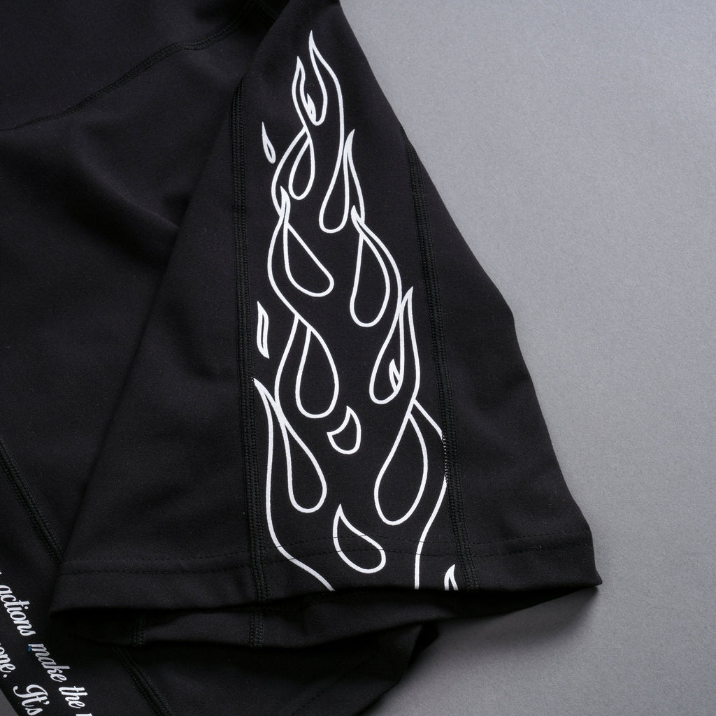 Flames Shay "Energy" Bodysuit in Black — imagem 7