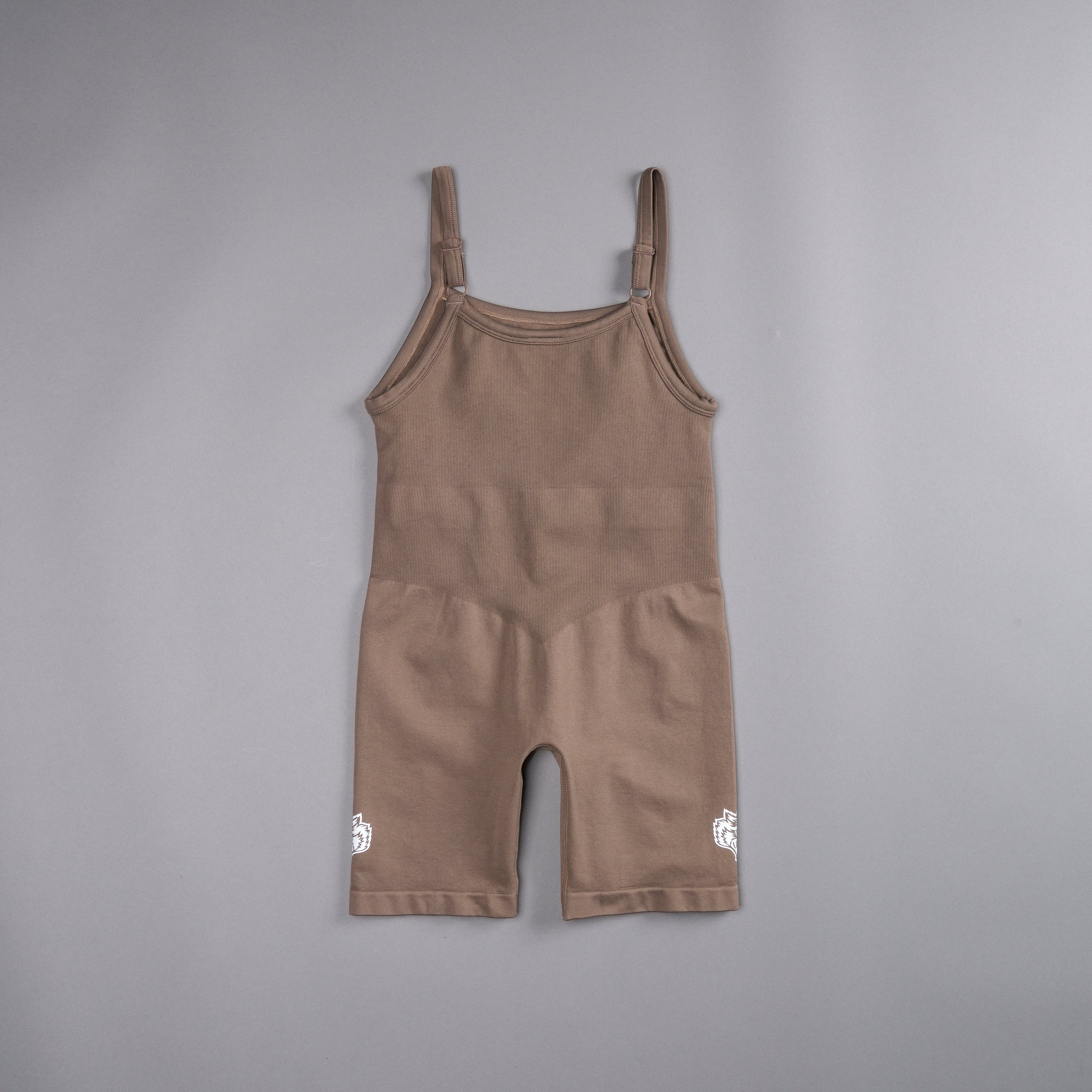 Western Wolves Sonya Seamless Bodysuit in Mojave Brown — imagem 4