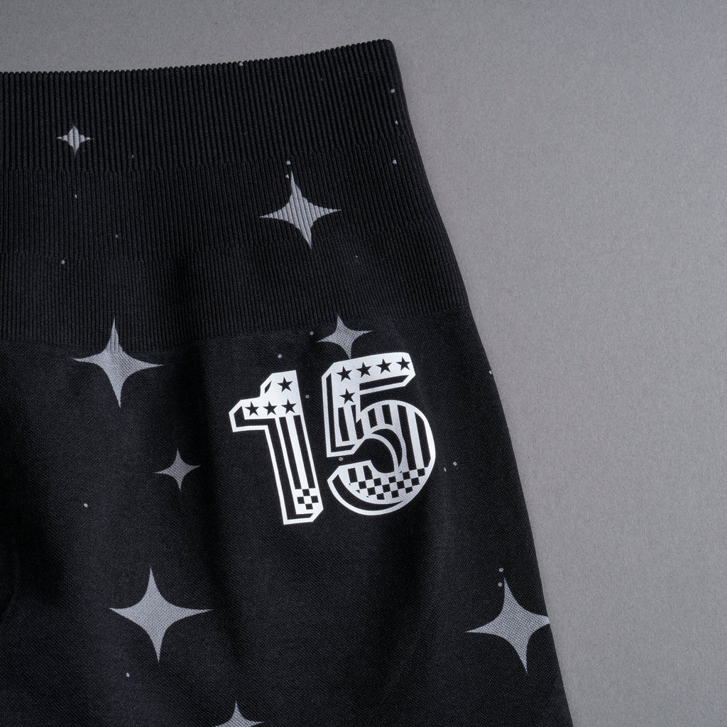Throttle Everson Seamless "Sierra" Shorts in Black Starry Night — imagem 10