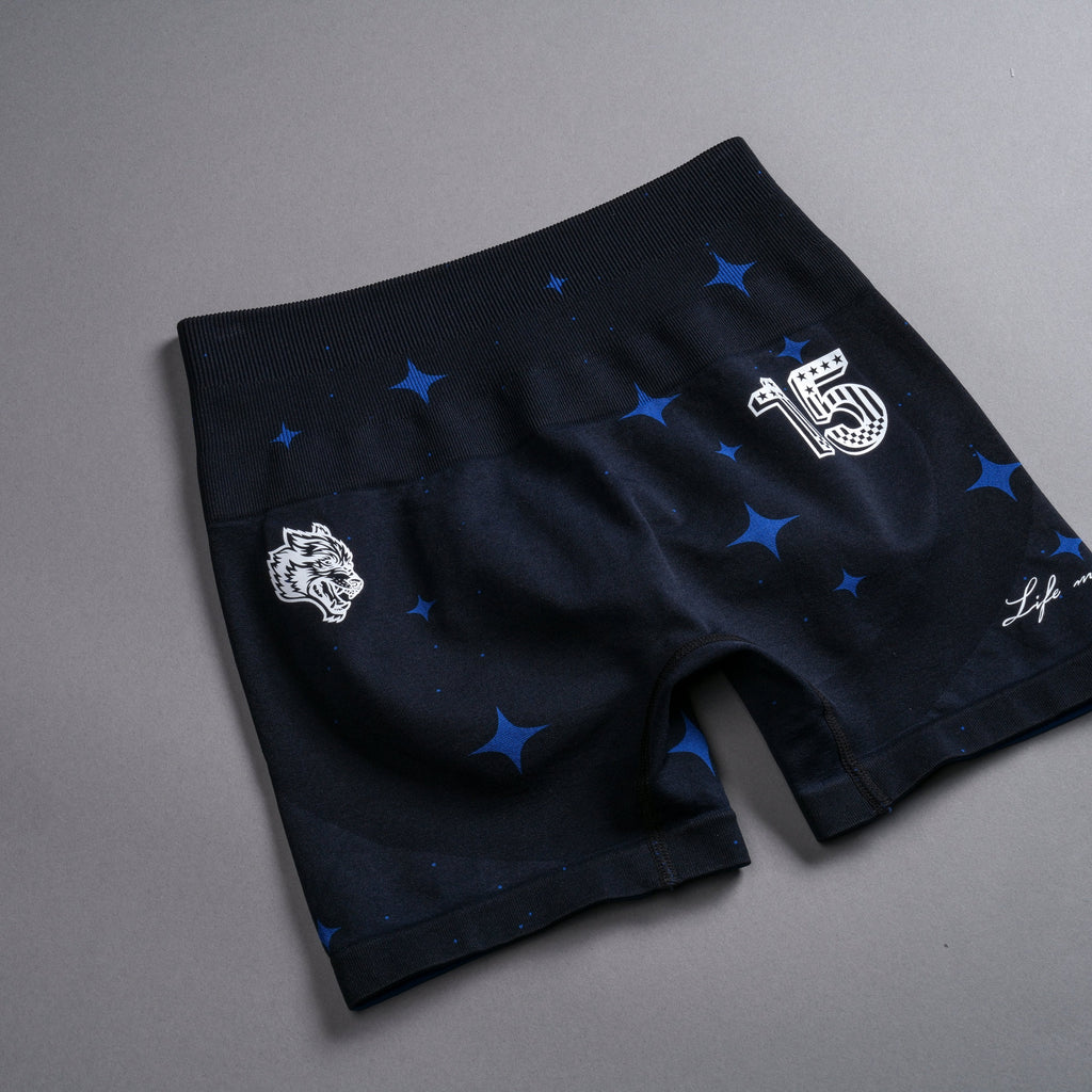 Throttle Everson Seamless "Sierra" Shorts in Darc Cobalt Starry Night — imagem 7