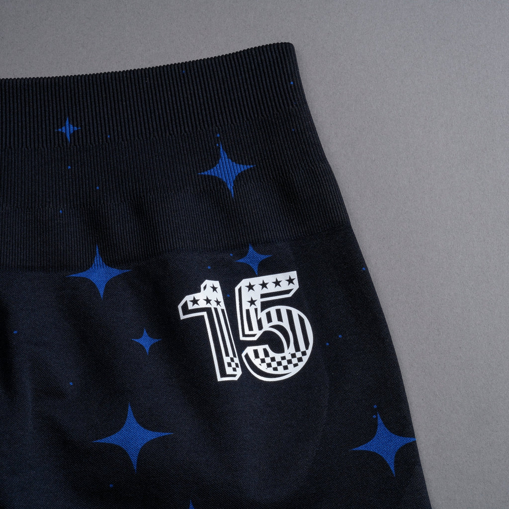 Throttle Everson Seamless "Sierra" Shorts in Darc Cobalt Starry Night — imagem 9