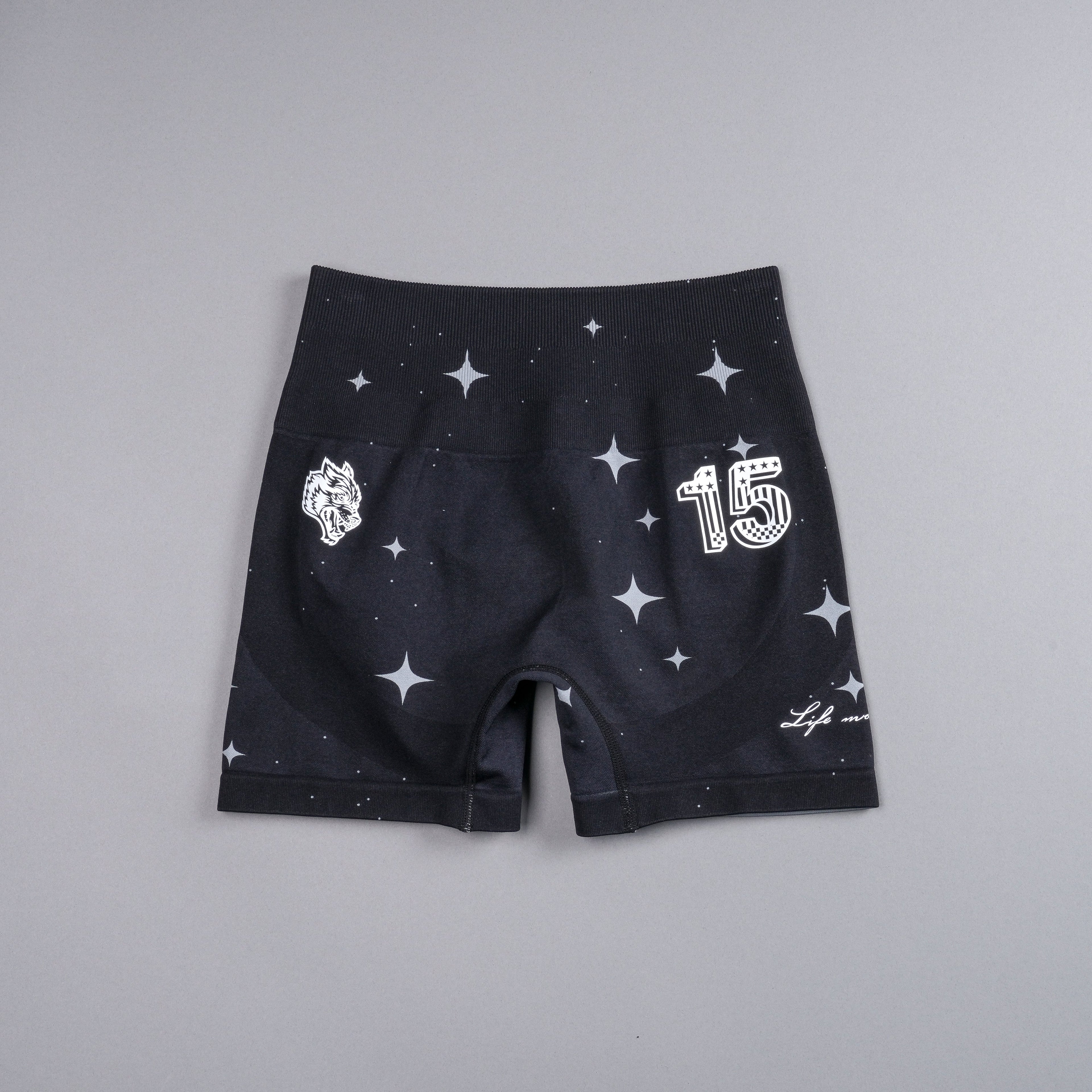 Throttle Everson Seamless "Sierra" Shorts in Black Starry Night — imagem 3