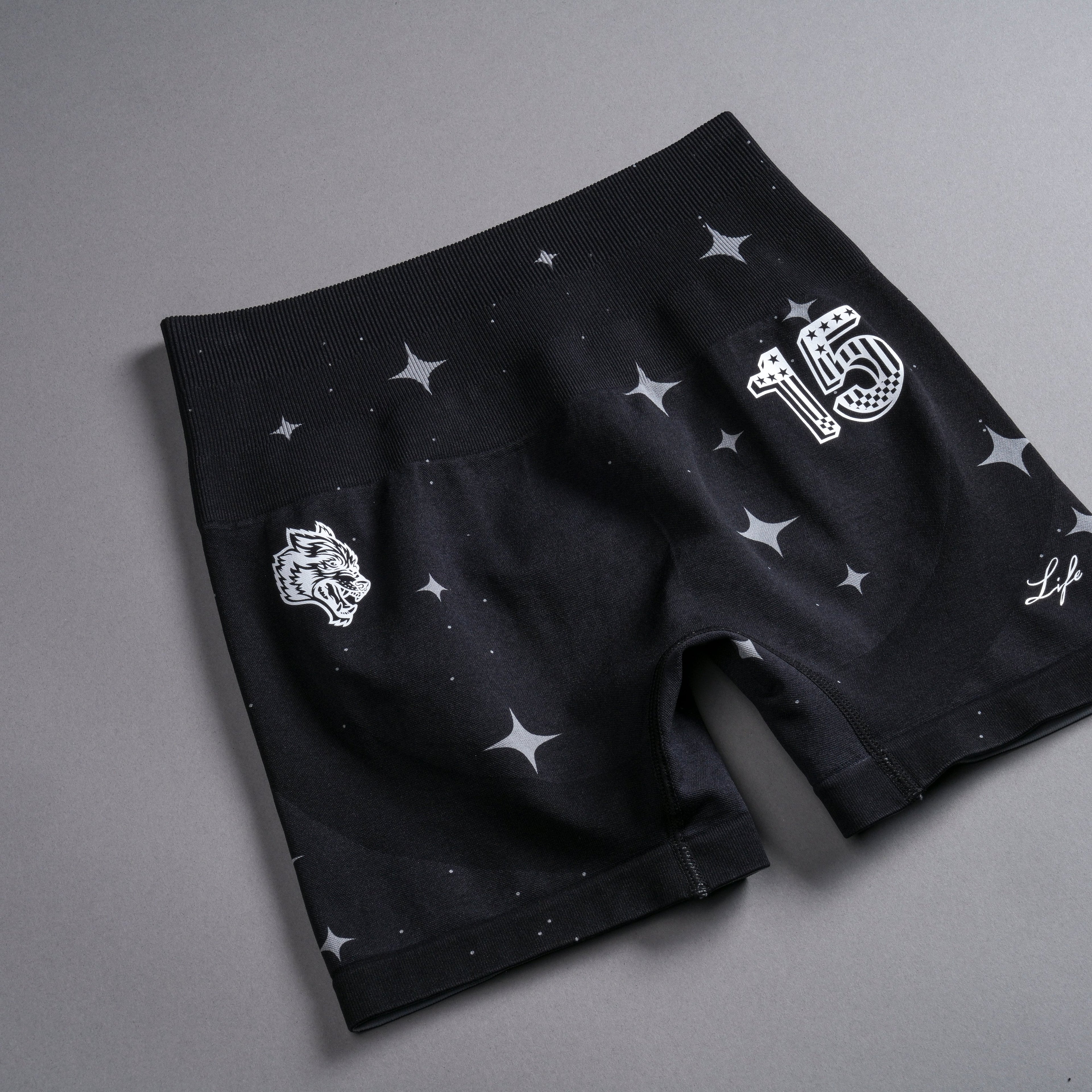 Throttle Everson Seamless "Sierra" Shorts in Black Starry Night — imagem 7