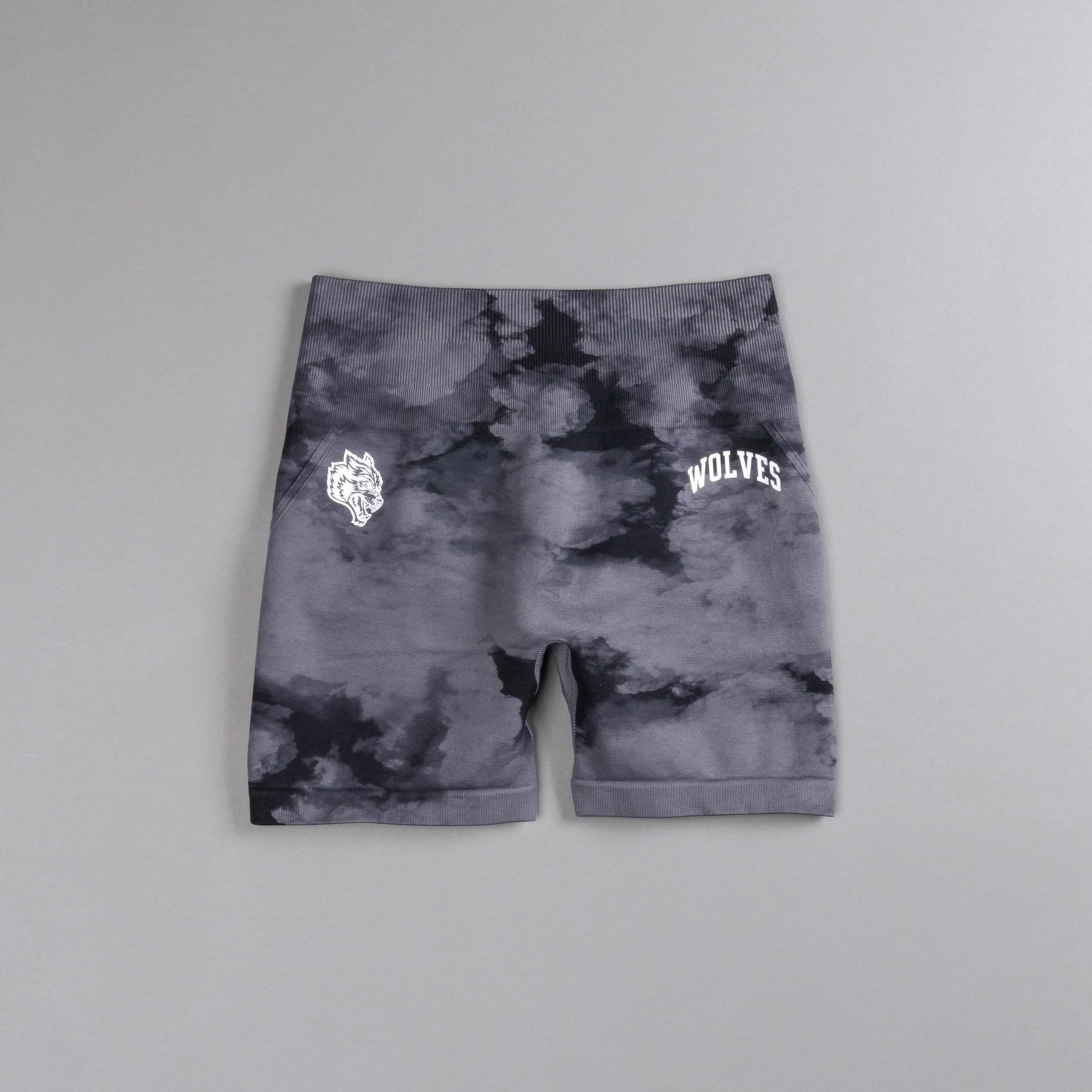 Loyalty Everson Seamless "Huxley" Shorts in Black Ghost Clouds — imagem 3