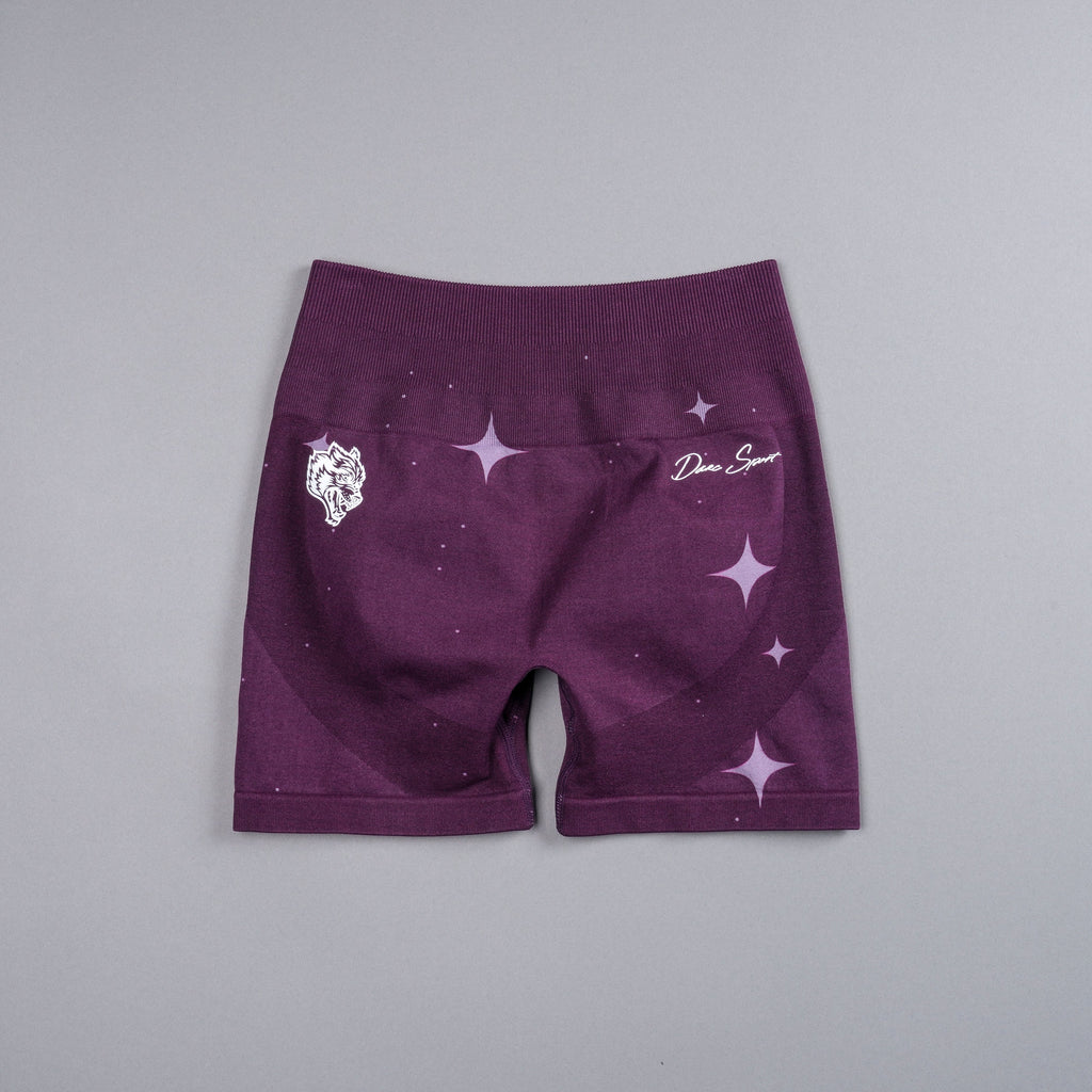 Darc Script Everson Seamless "Training" Shorts in Plum Starry Night — imagem 11