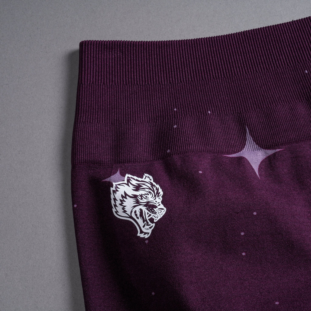 Darc Script Everson Seamless "Training" Shorts in Plum Starry Night — imagem 14