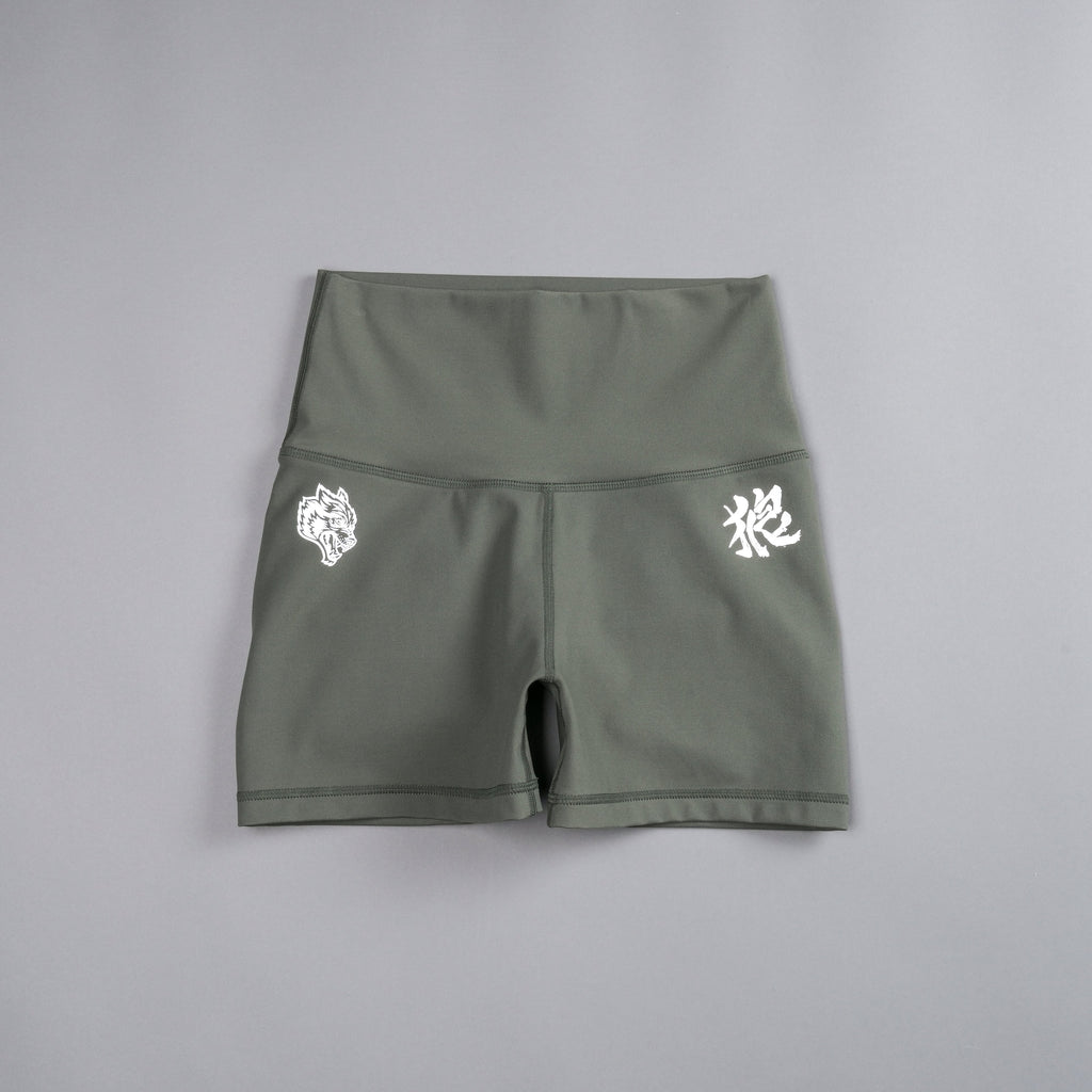 Wolf Kanji "Energy" Pump Shorts in Pine Green — imagem 3