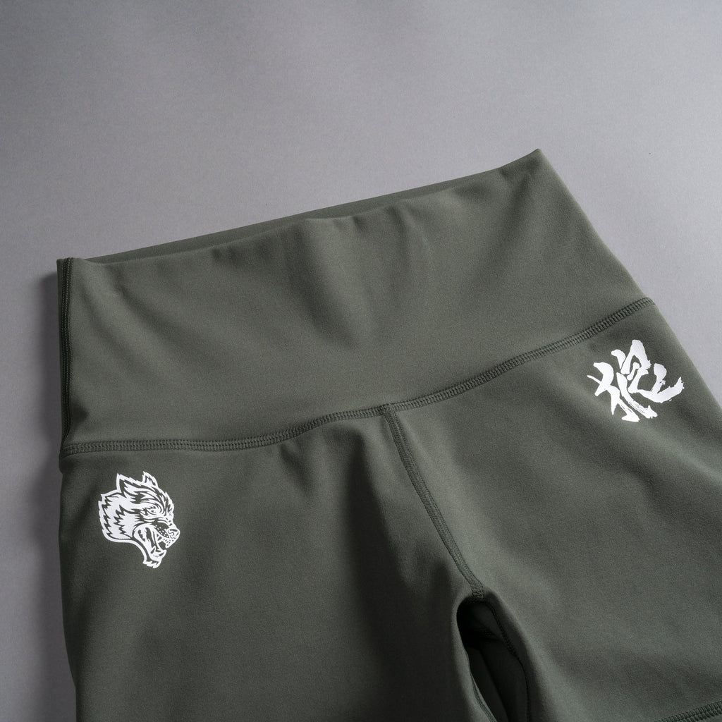Wolf Kanji "Energy" Pump Shorts in Pine Green — imagem 8