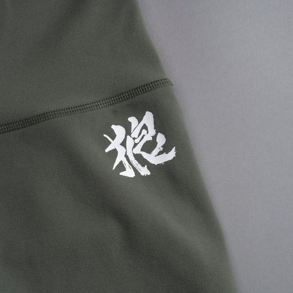 Wolf Kanji "Energy" Pump Shorts in Pine Green — imagem 10