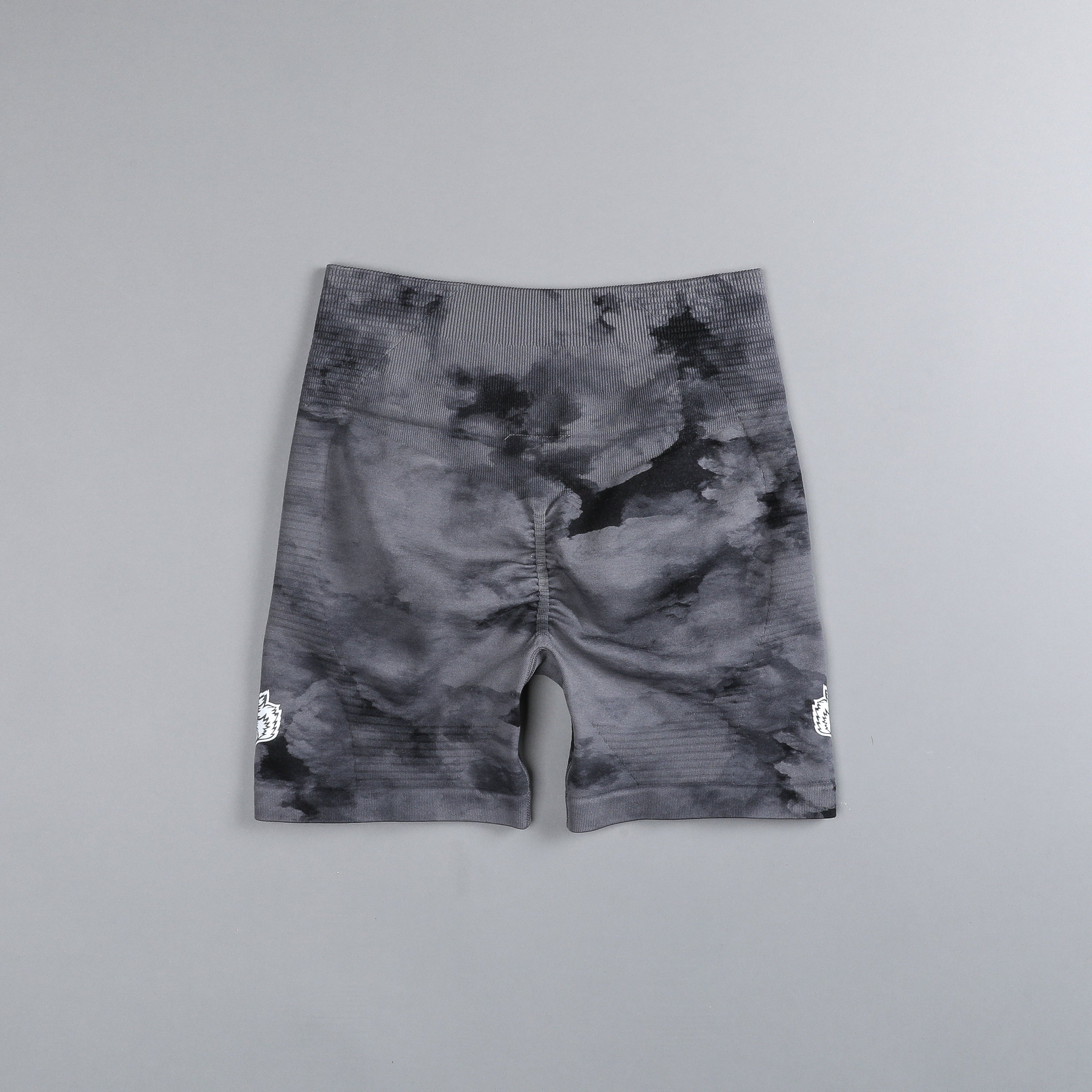 Dual Everson Seamless "Valencourt" Shorts in Black Ghost Clouds — imagem 6