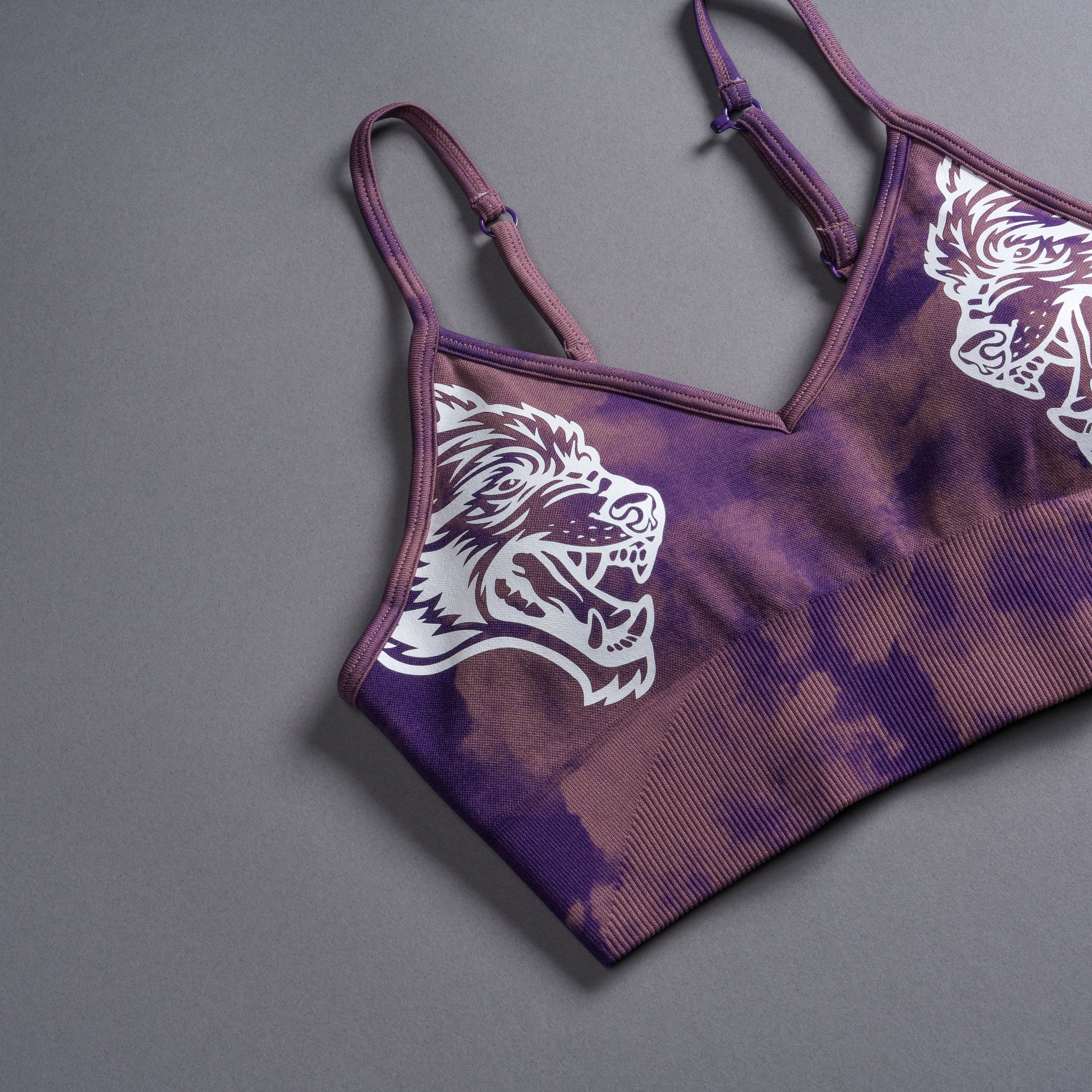 Dual Wolf "Everson Seamless" Sports Bra in Purple Sky — imagem 8