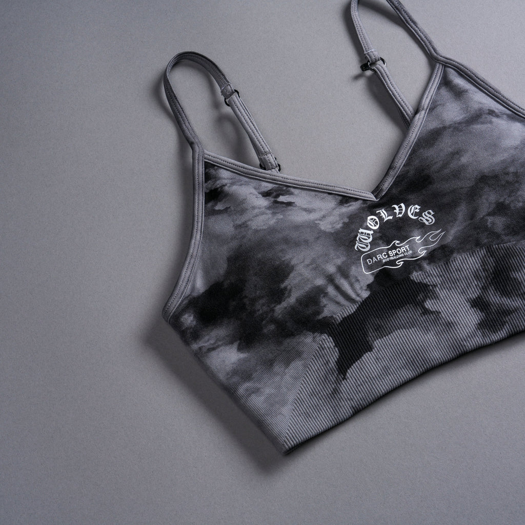 Riders "Everson Seamless" Sports Bra in Black Ghost Clouds — imagem 9
